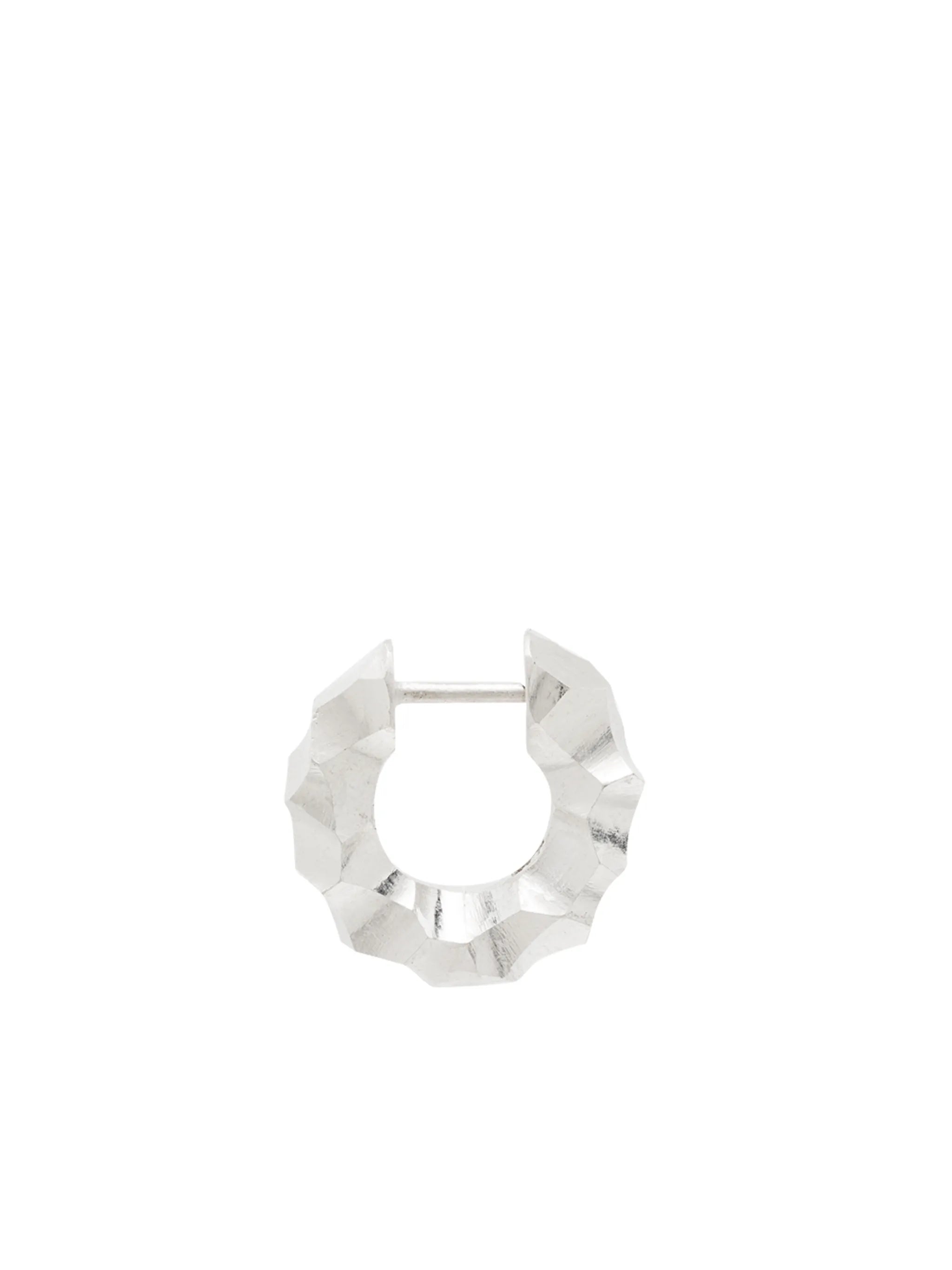 sterling silver single hoop earring