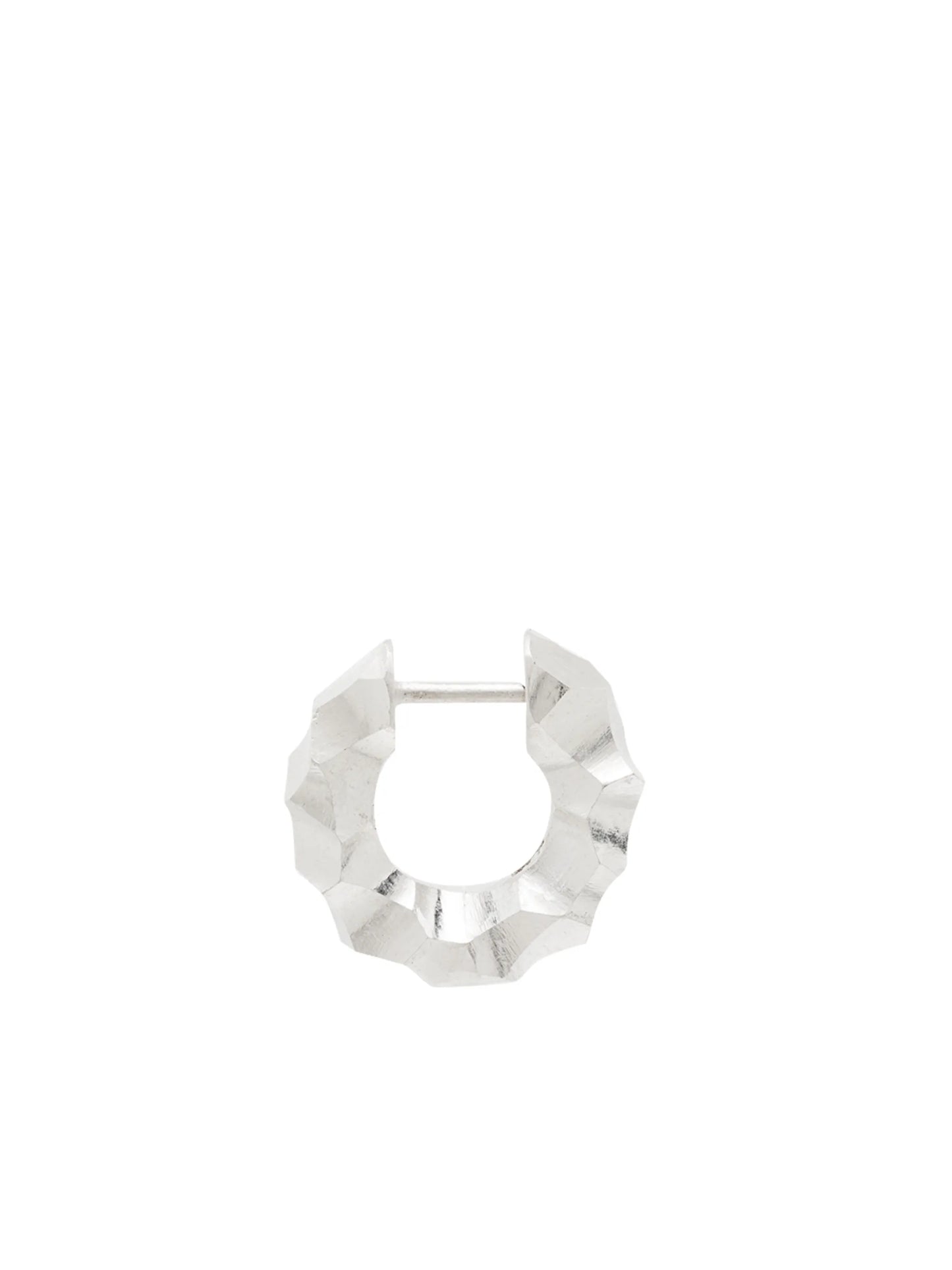 sterling silver single hoop earring