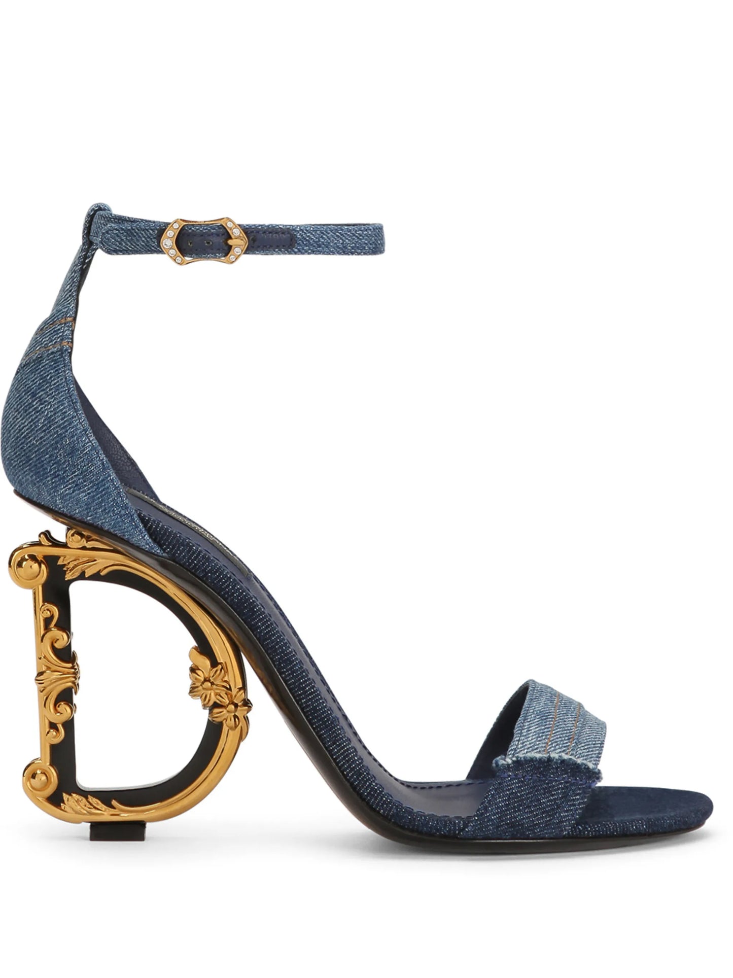 105mm DG heel patchwork sandals