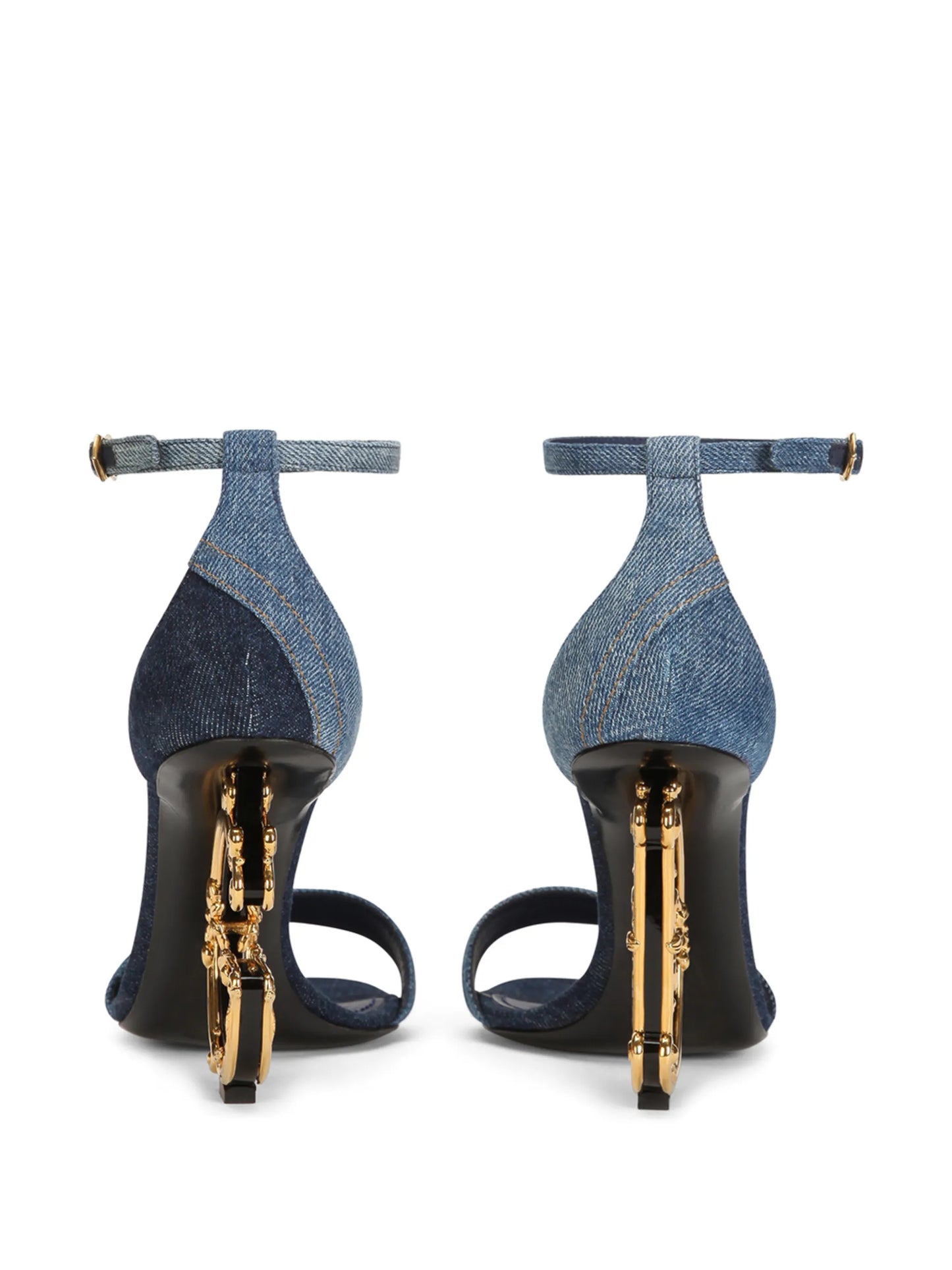 105mm DG heel patchwork sandals