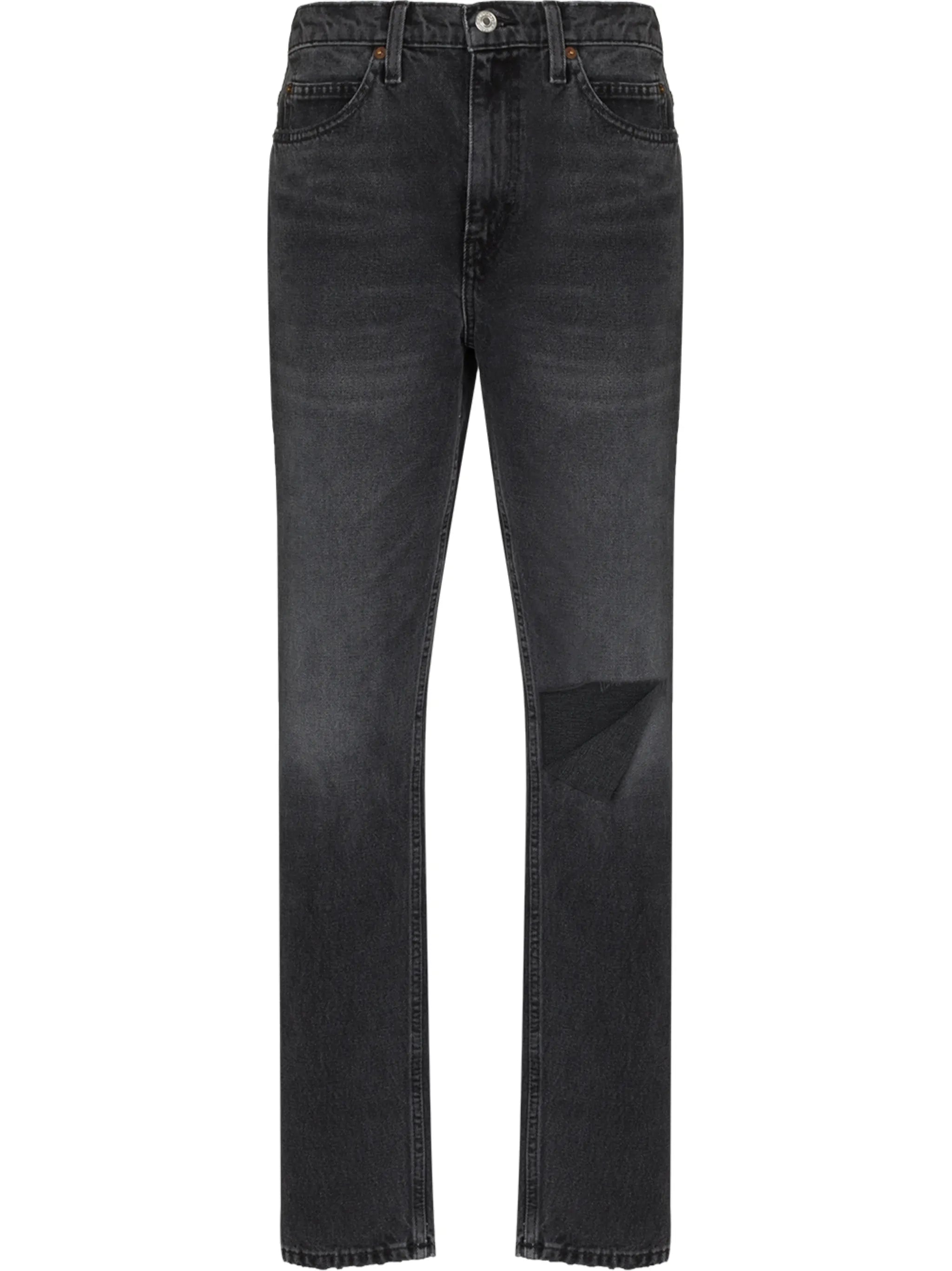 70s high-waist straight-leg jeans