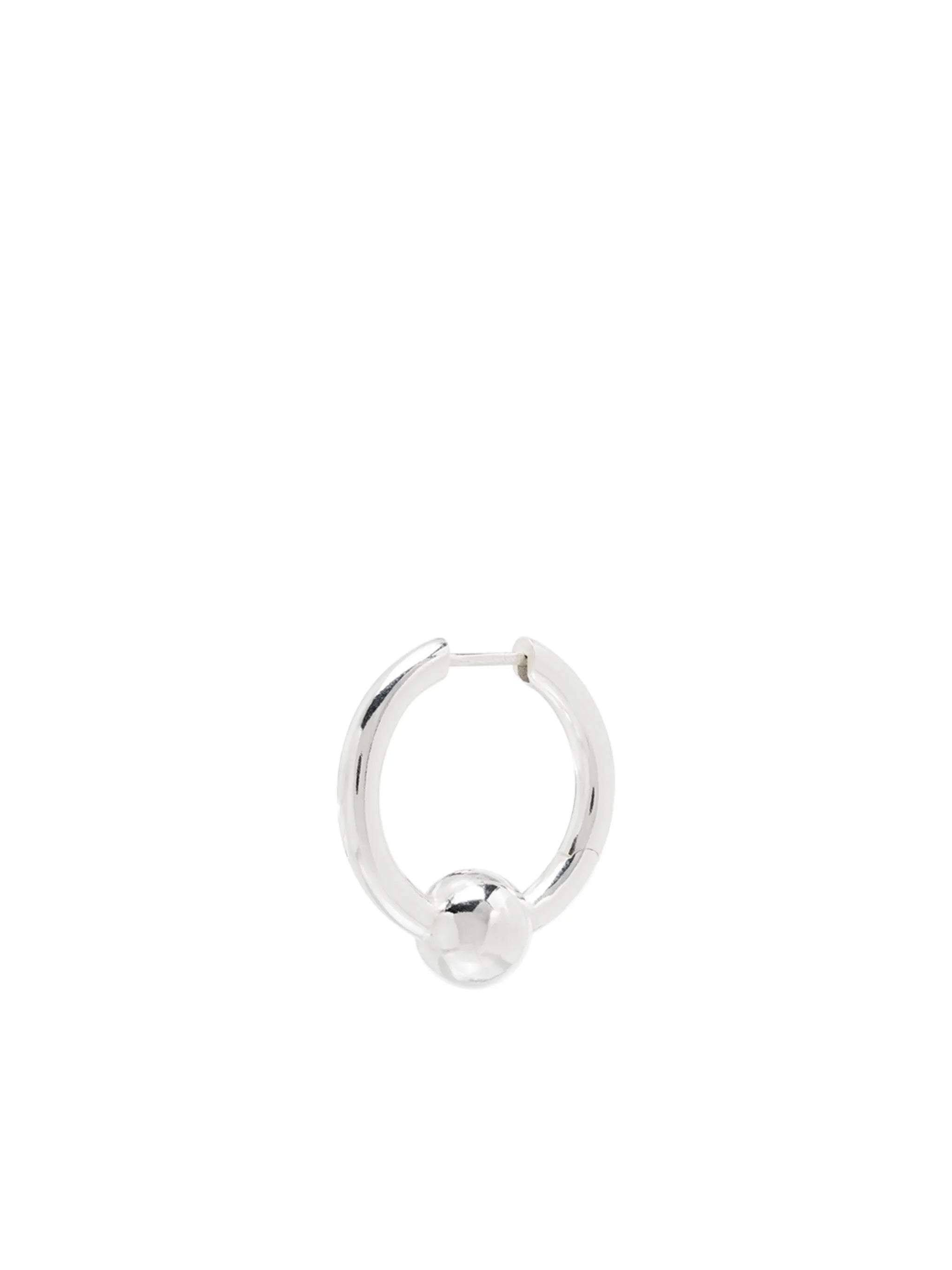 sterling silver single hoop earring