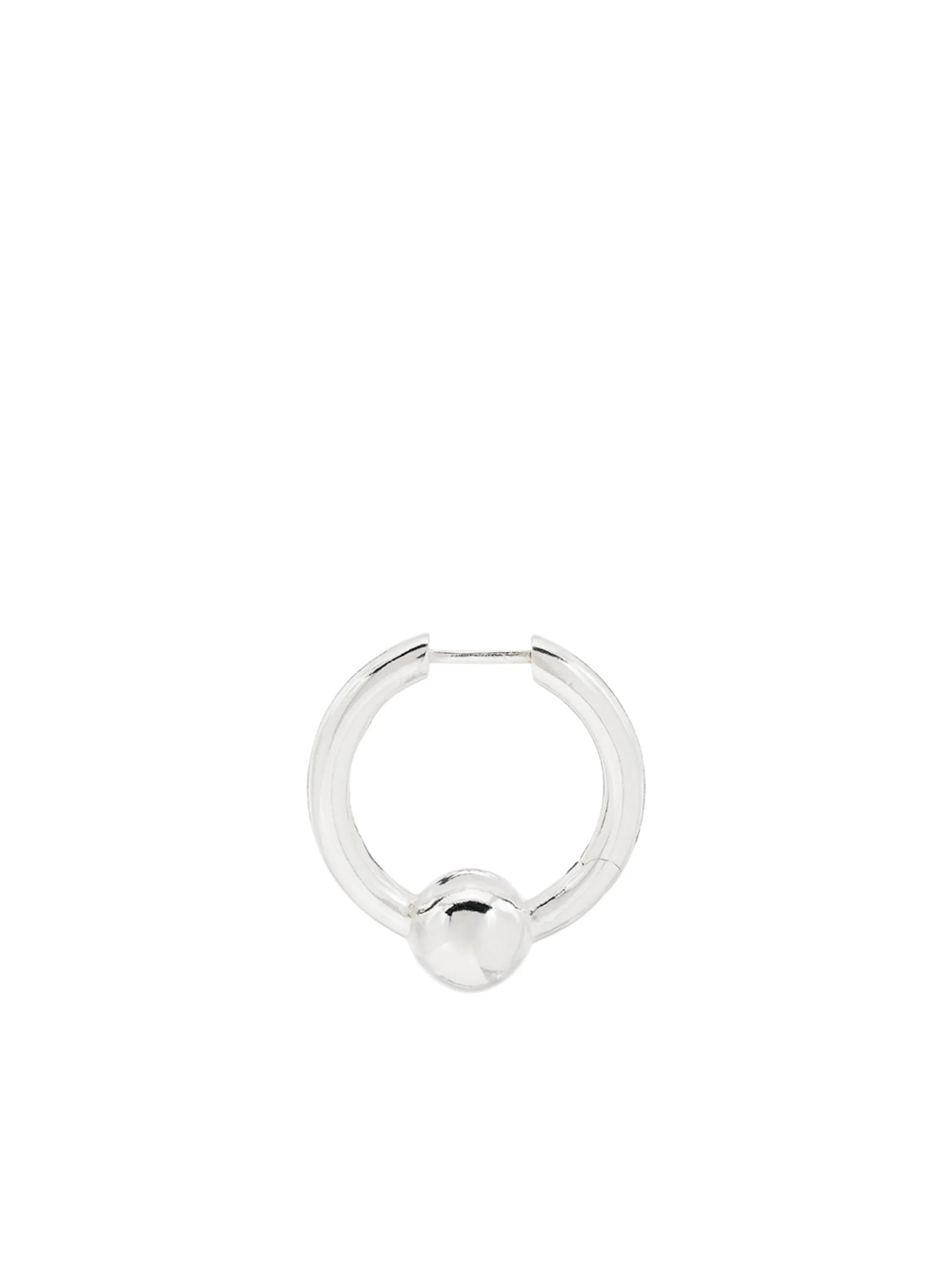 sterling silver single hoop earring
