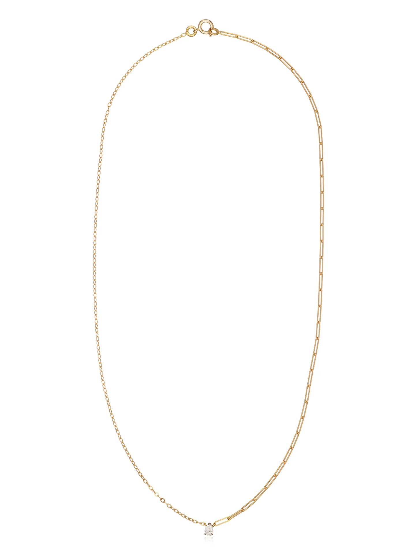 18kt yellow gold diamond necklace
