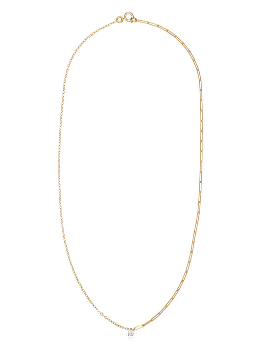 18kt yellow gold diamond necklace