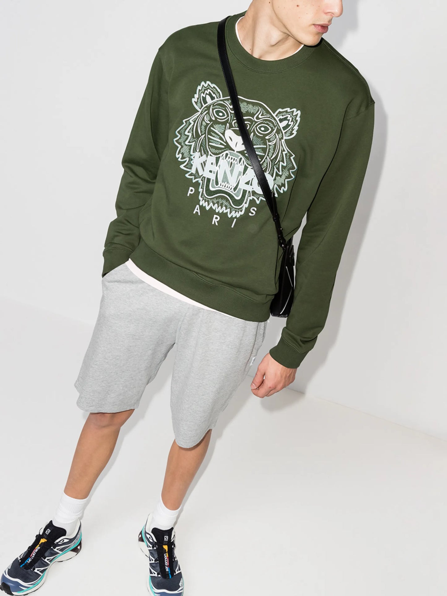 embroidered Tiger cotton sweatshirt