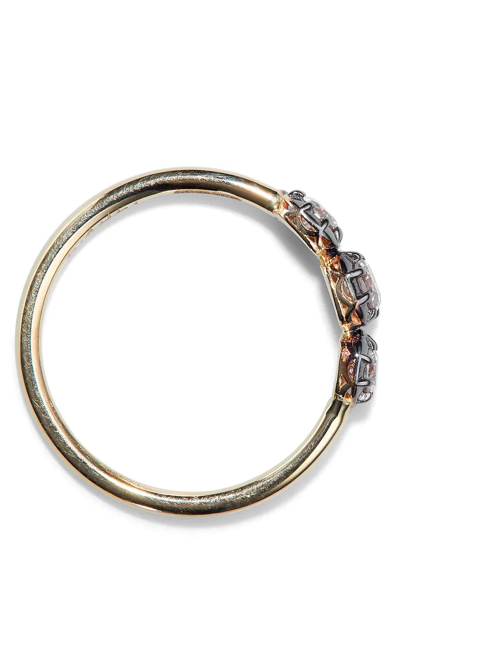 14K yellow gold diamond ring