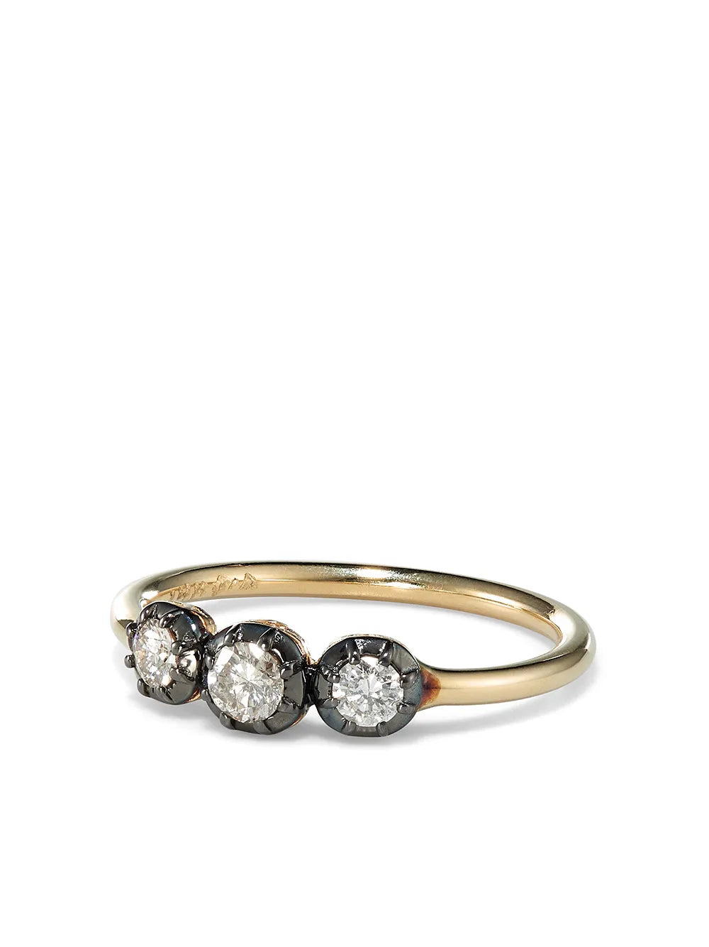 14K yellow gold diamond ring
