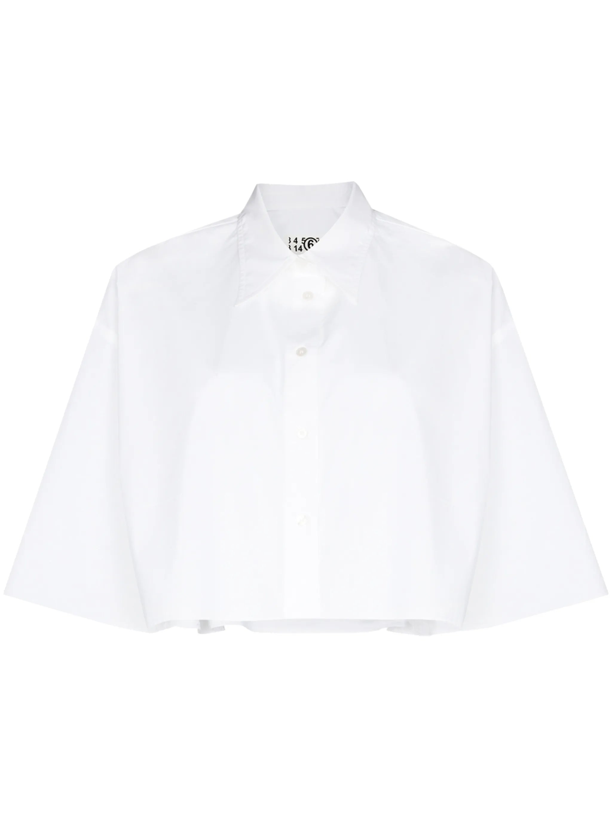 cropped boxy-fit shirt