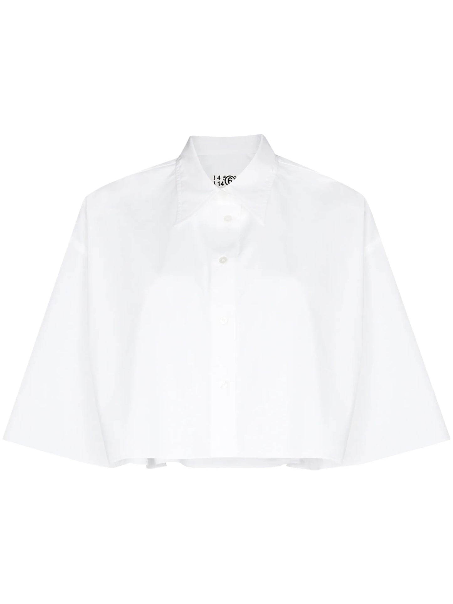 cropped boxy-fit shirt