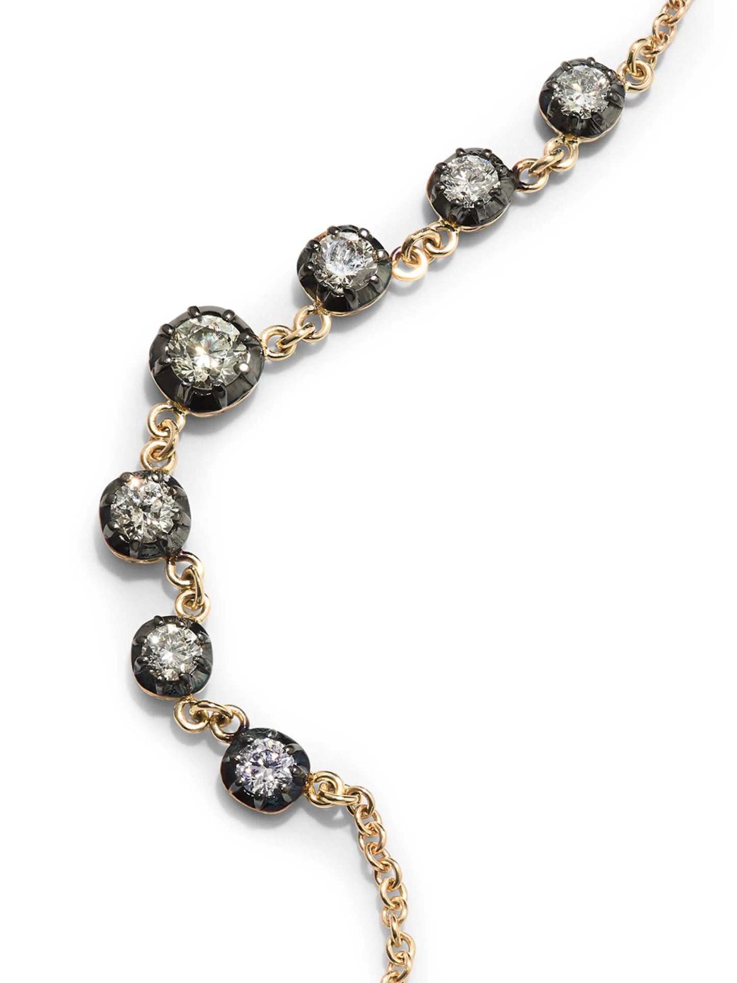 14kt yellow gold Sophia diamond necklace