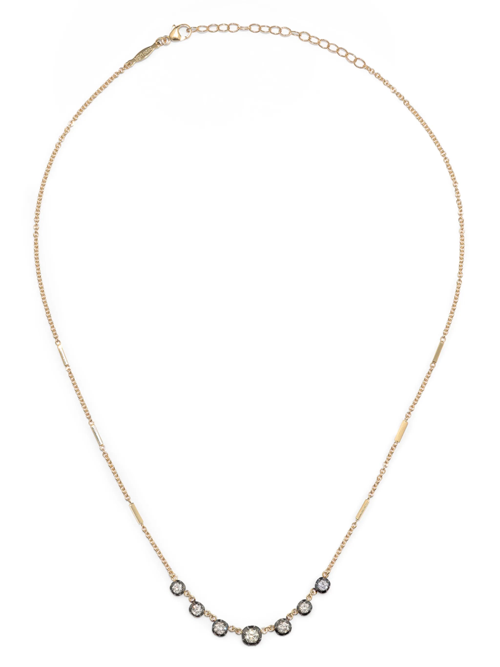 14kt yellow gold Sophia diamond necklace