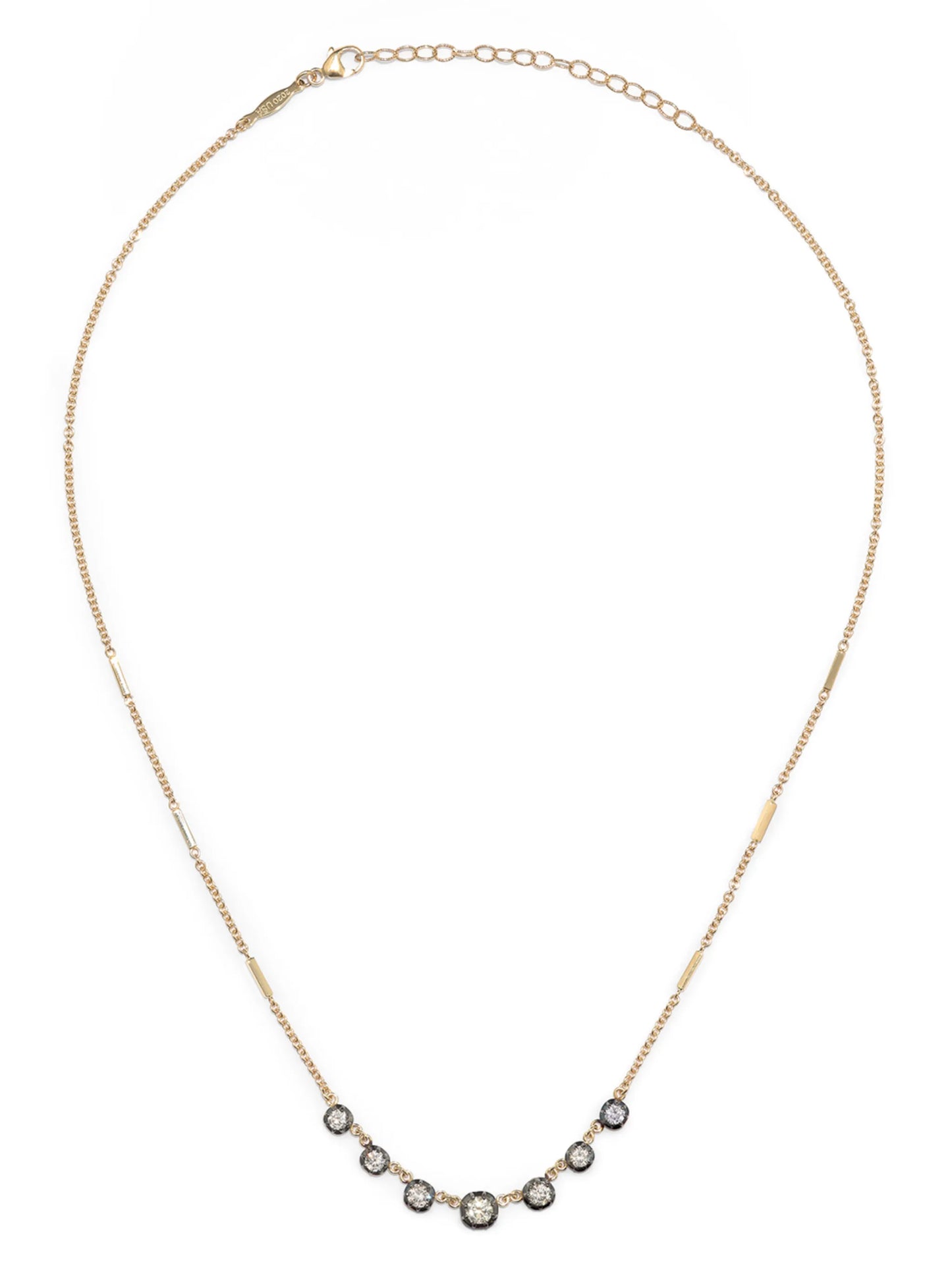 14kt yellow gold Sophia diamond necklace