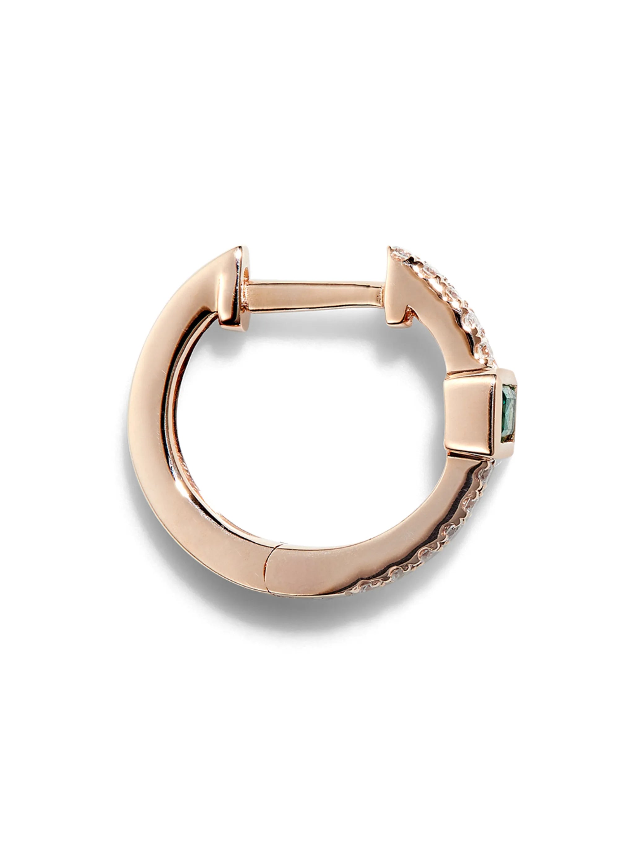 14kt rose gold diamond single earring