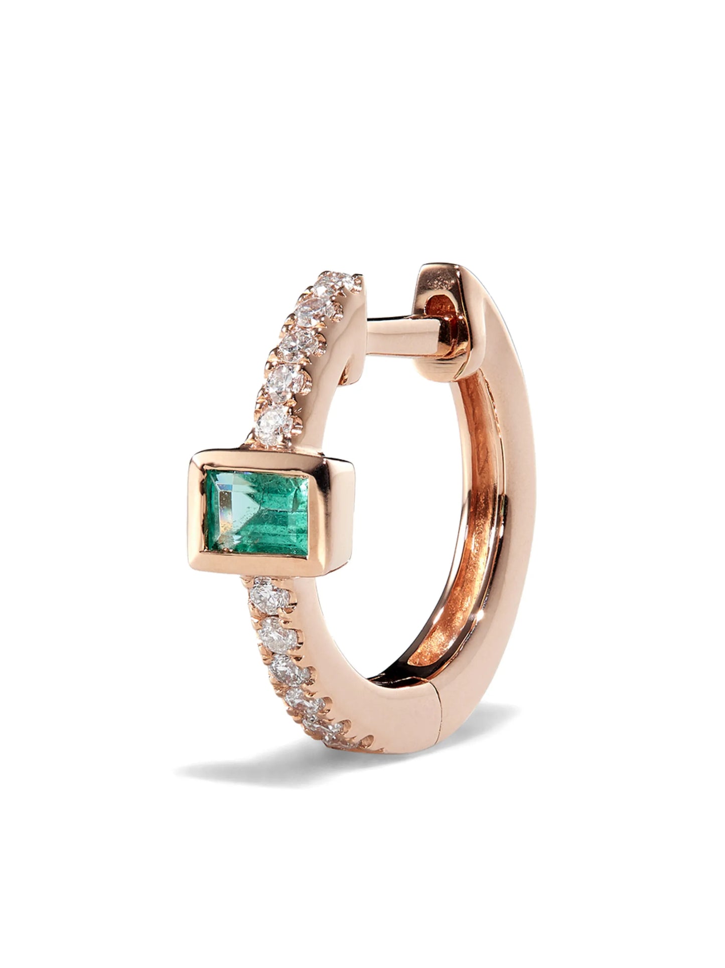 14kt rose gold diamond single earring