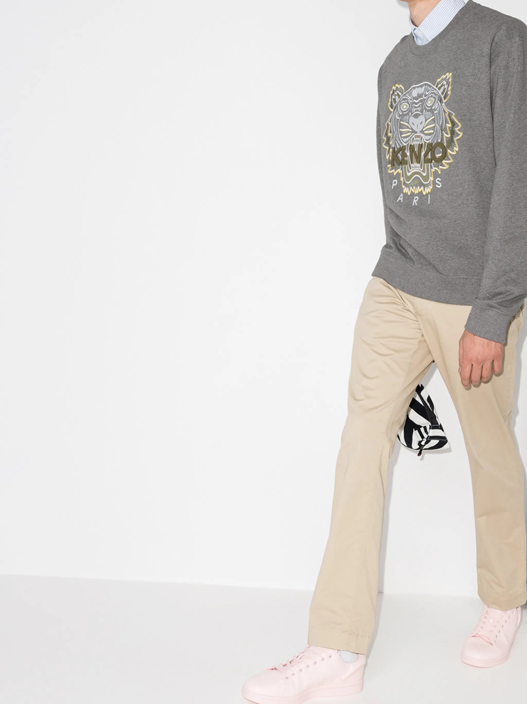 embroidered Tiger cotton sweatshirt
