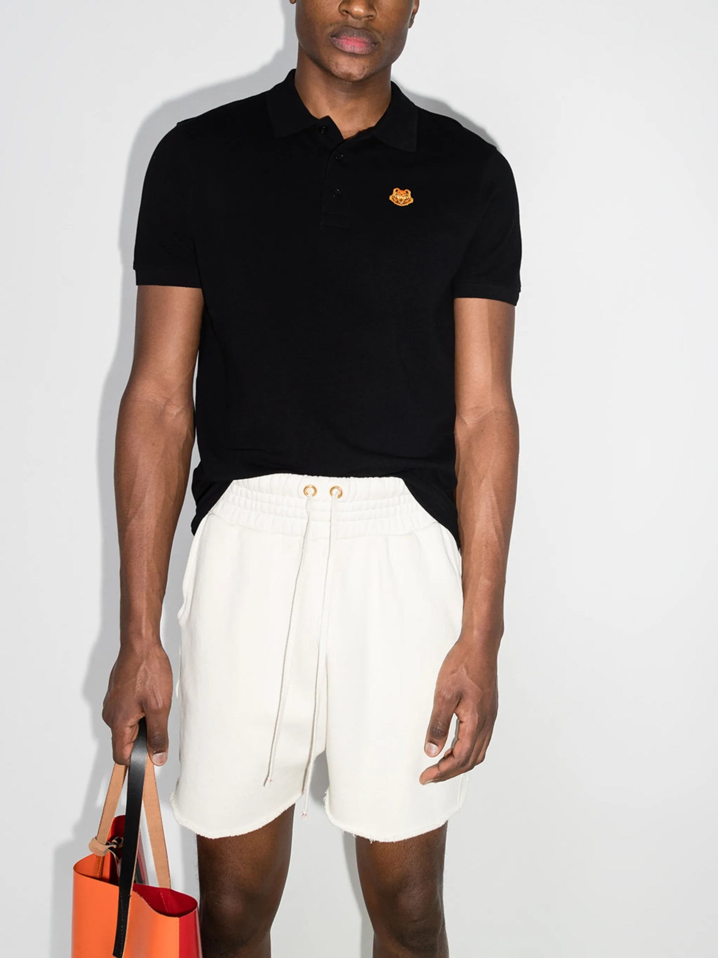 Tiger motif polo shirt