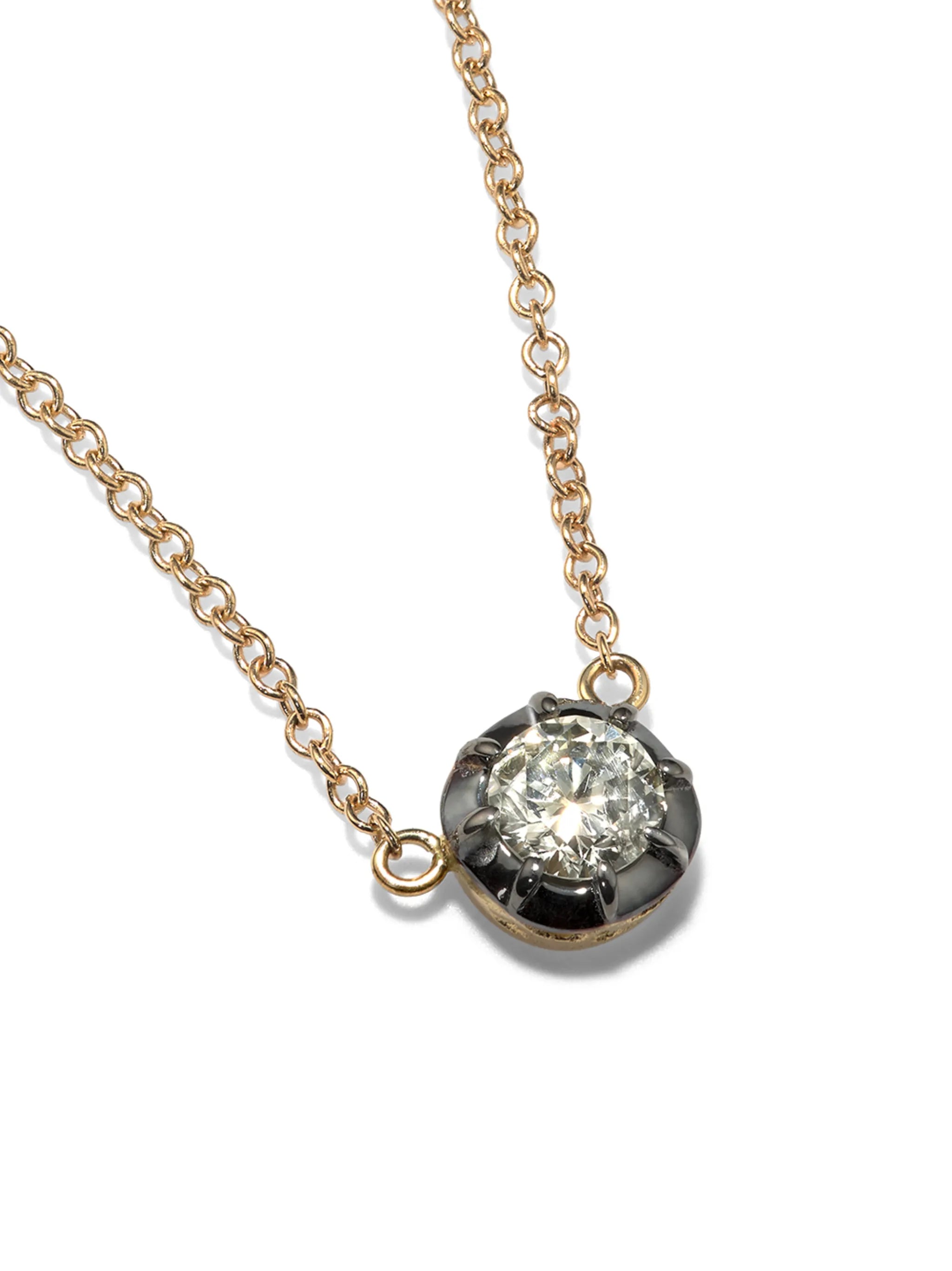 14kt yellow gold Sophia diamond necklace