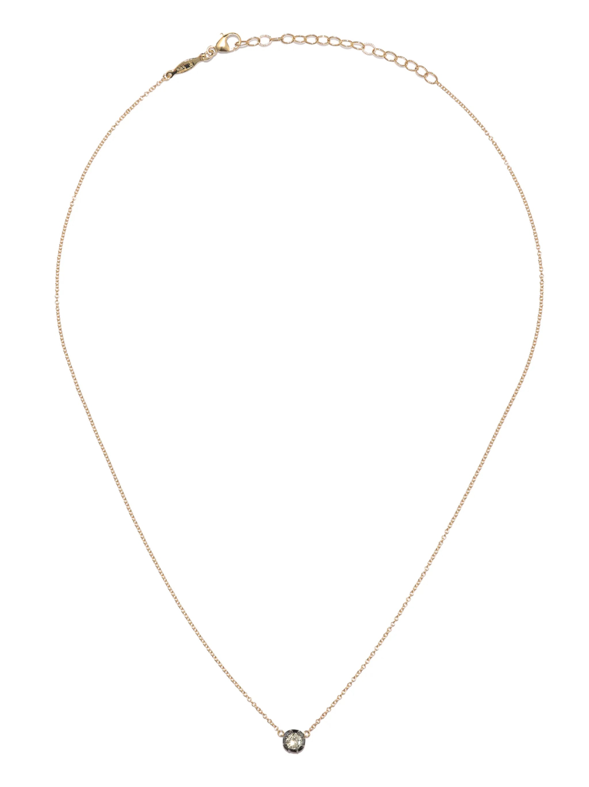14kt yellow gold Sophia diamond necklace