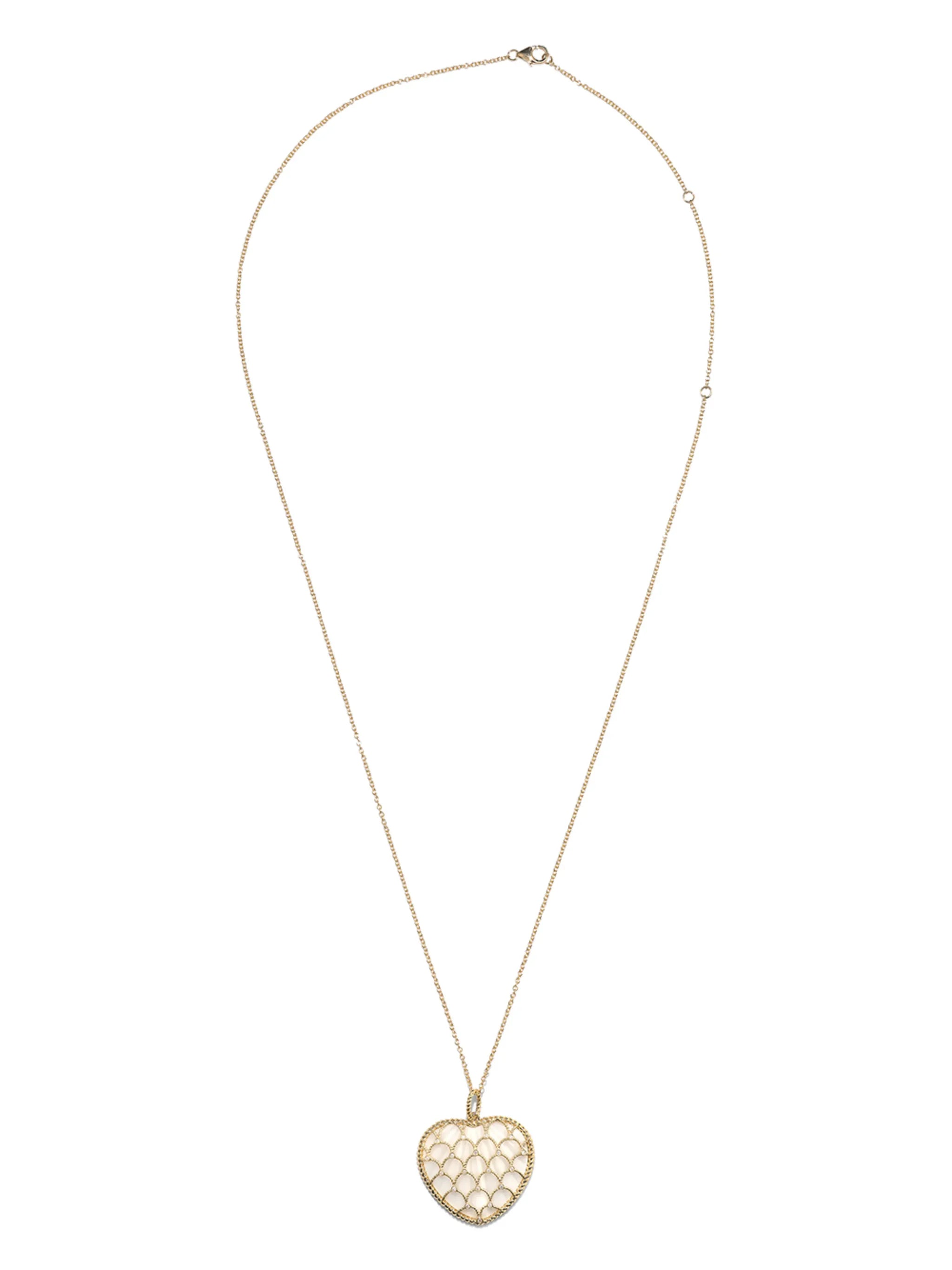 9K yellow gold Coeur Coquillage necklace