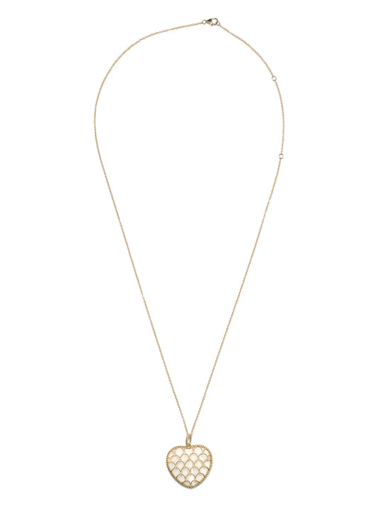 9K yellow gold Coeur Coquillage necklace