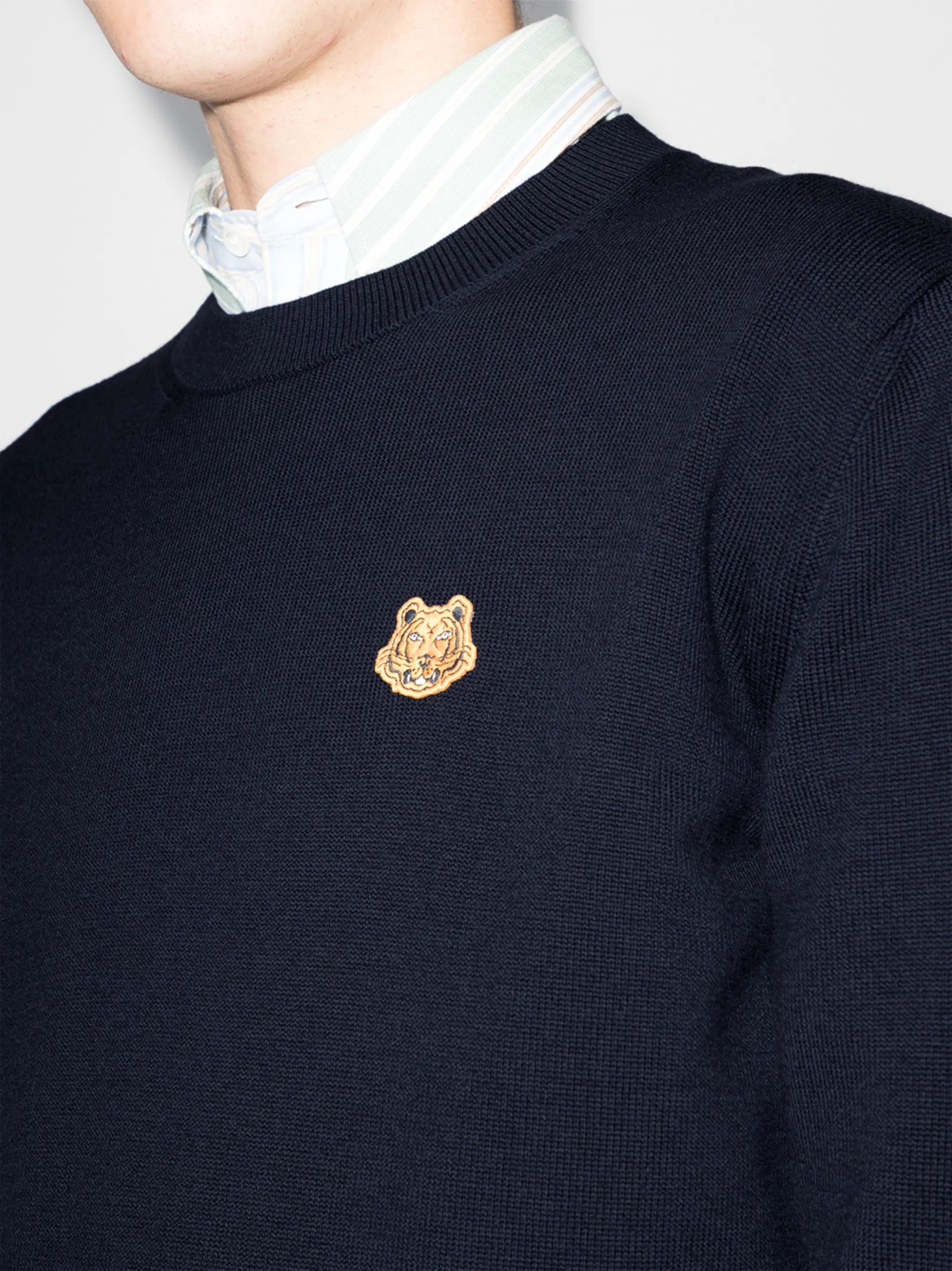Tiger Crest crew-neck jumper