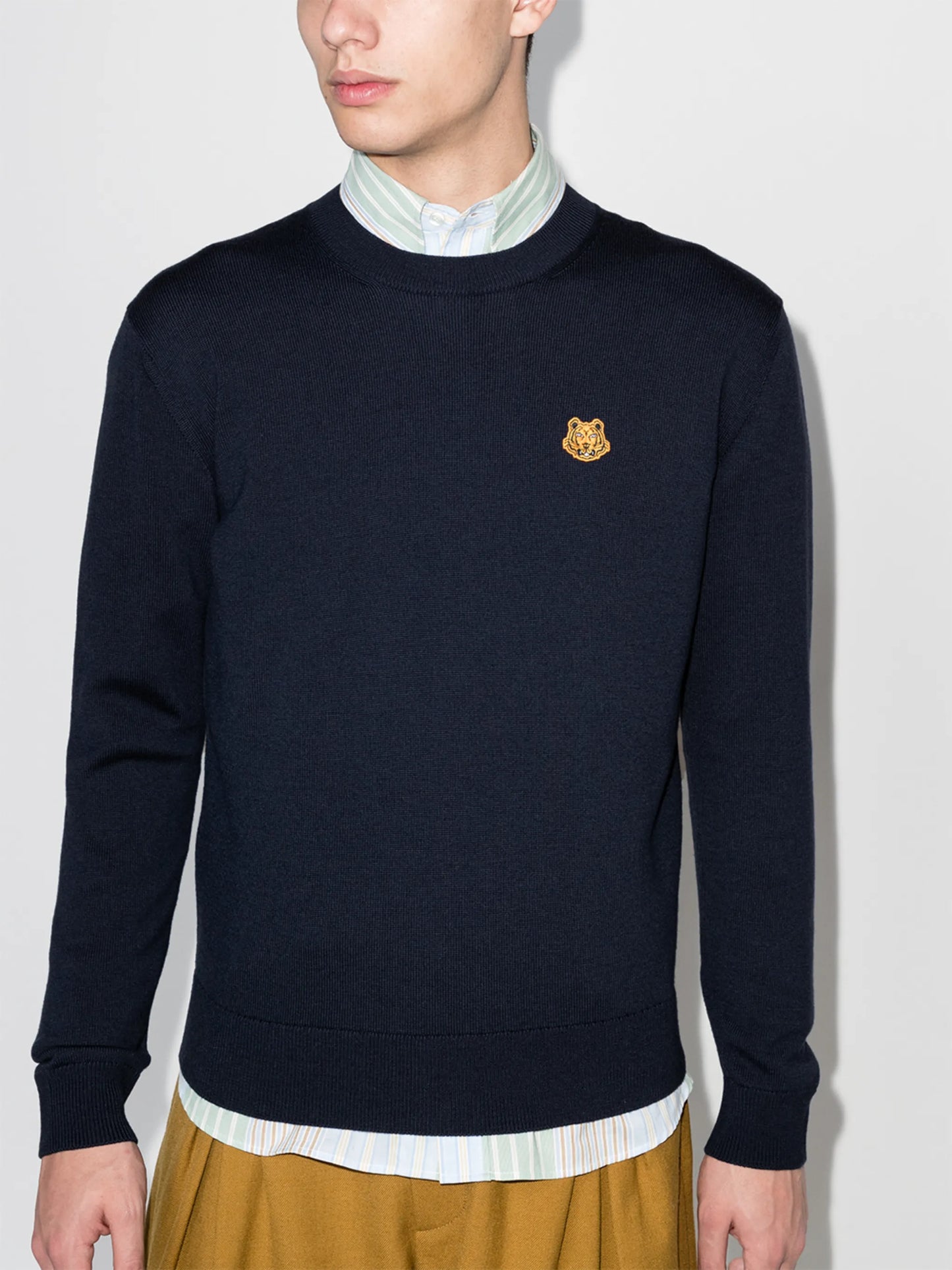Tiger Crest crew-neck jumper