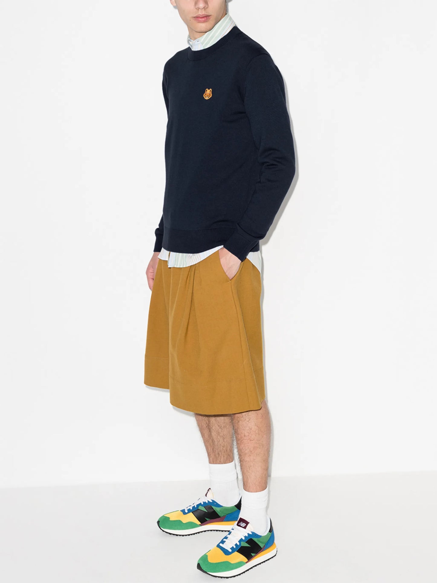 Tiger Crest crew-neck jumper