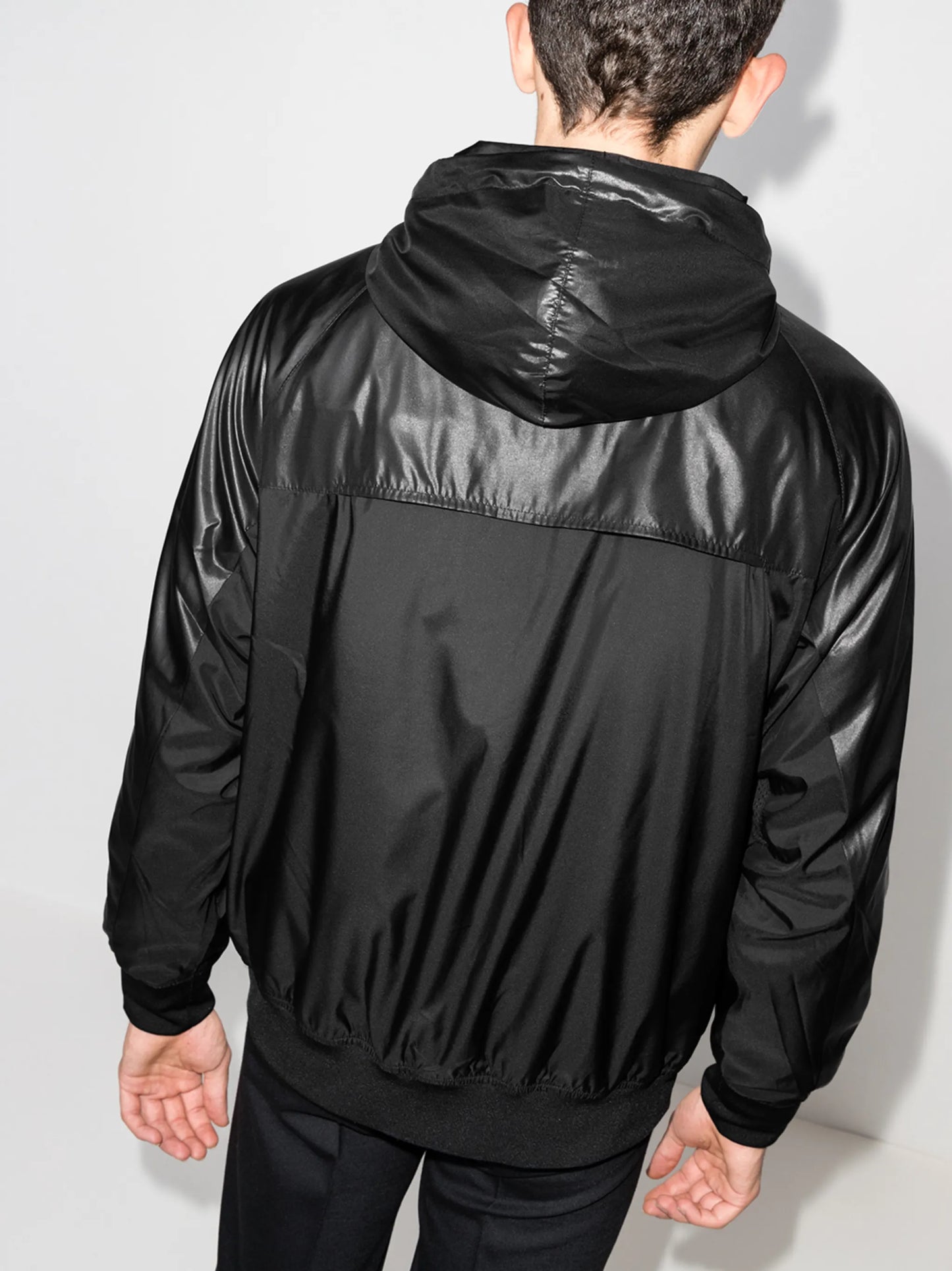 zip-up hooded jacket