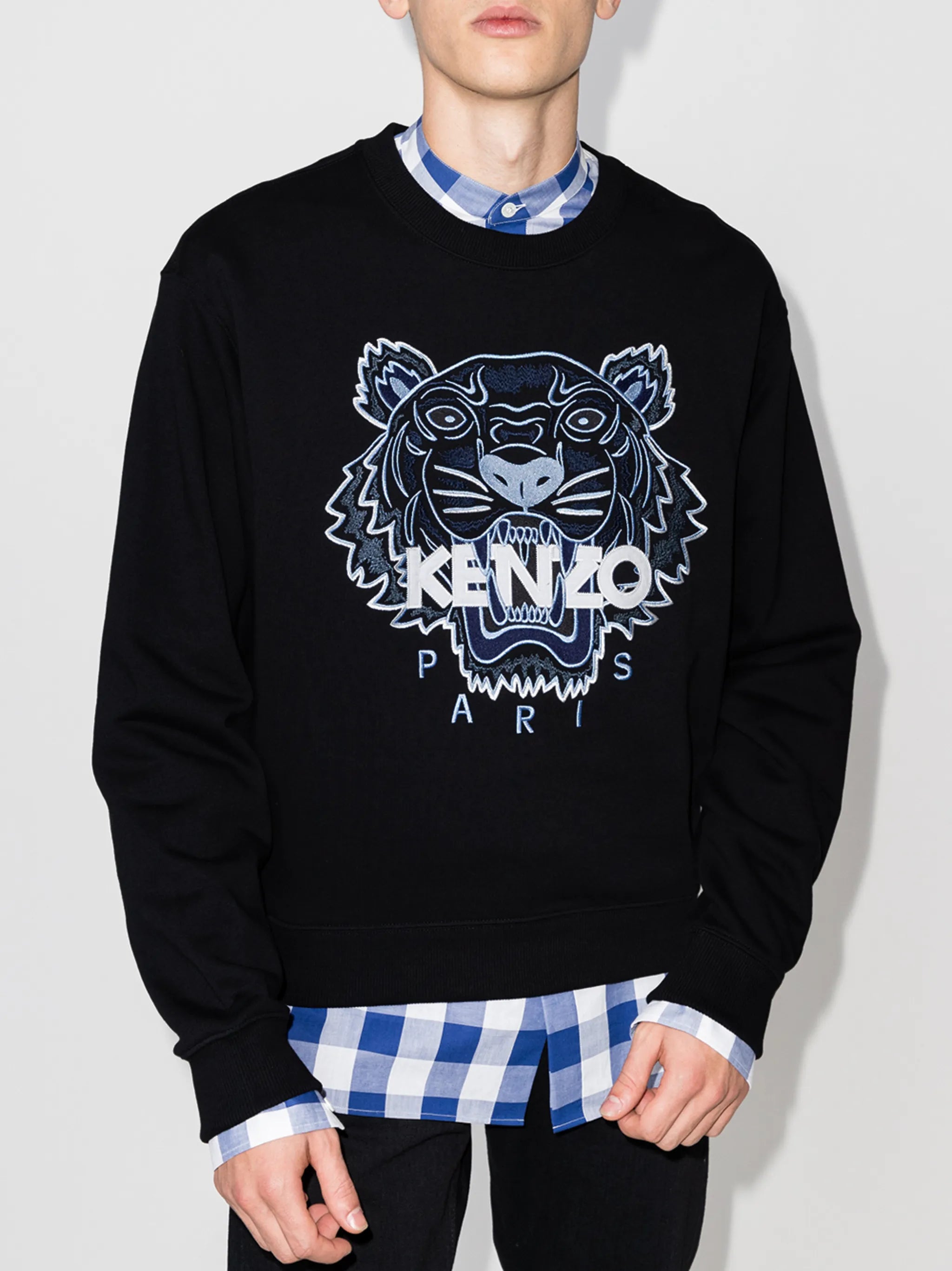 embroidered Tiger cotton sweatshirt