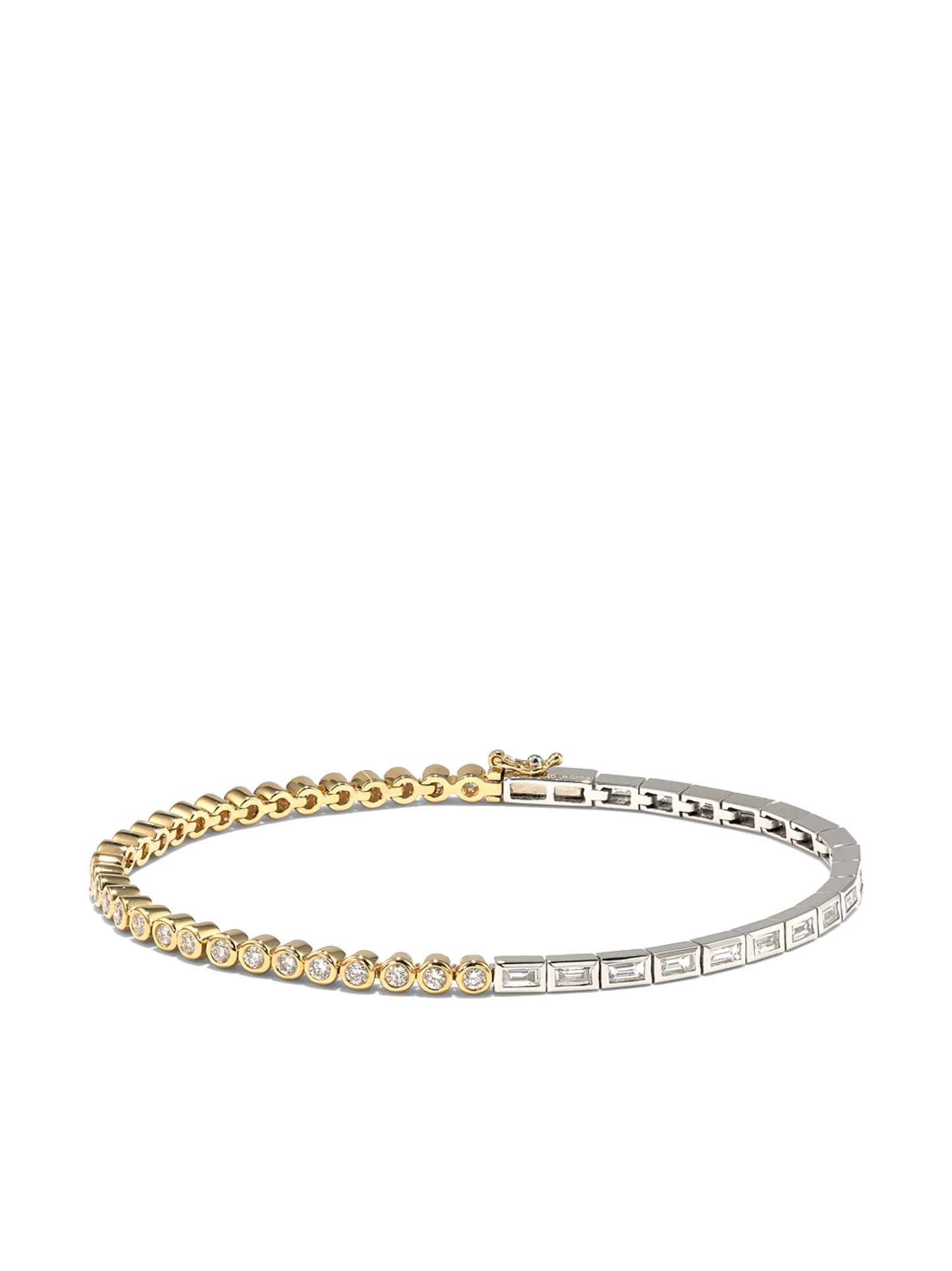 18K yellow gold two-tone bracelet