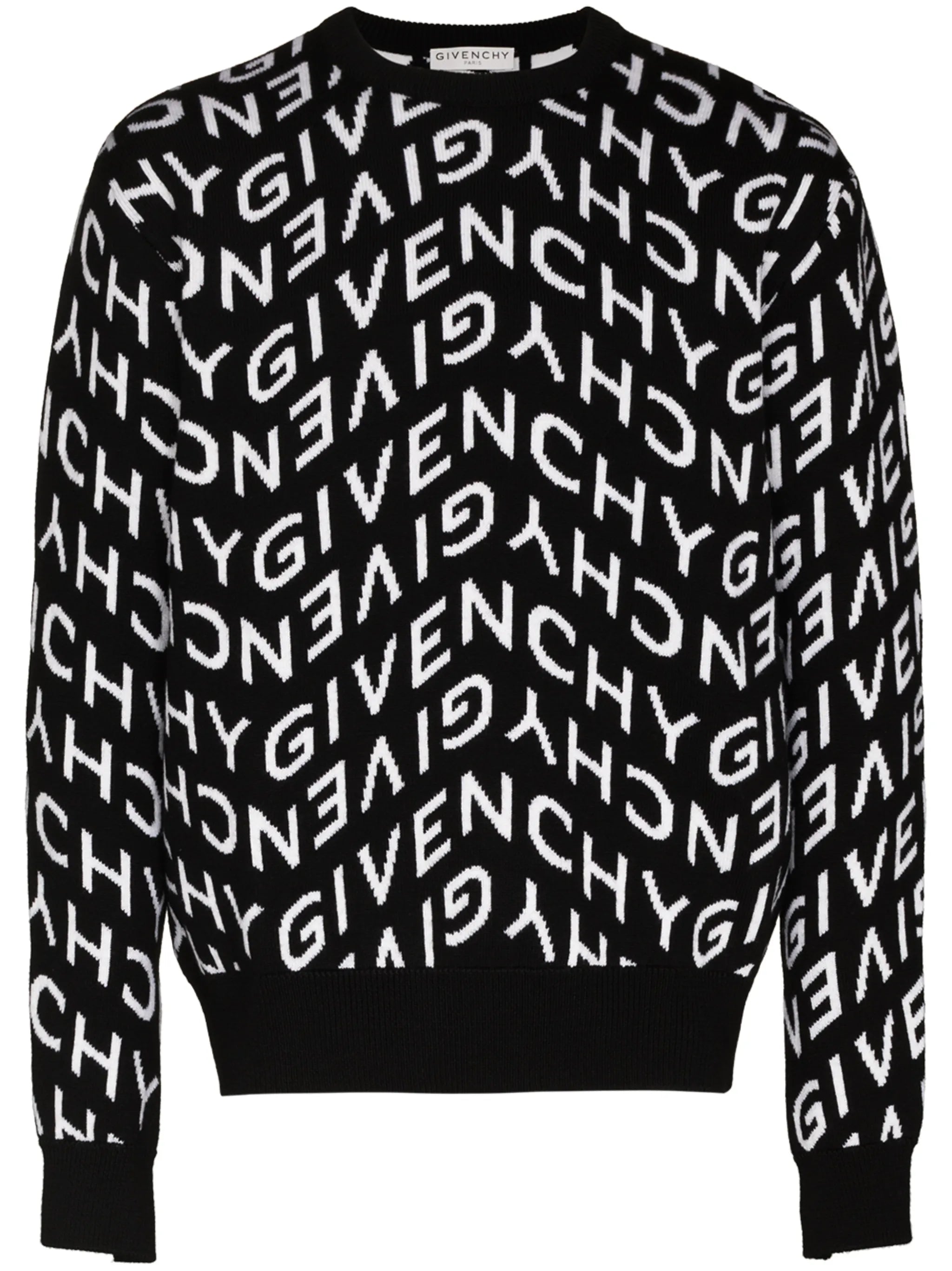 chevron-logo wool jumper