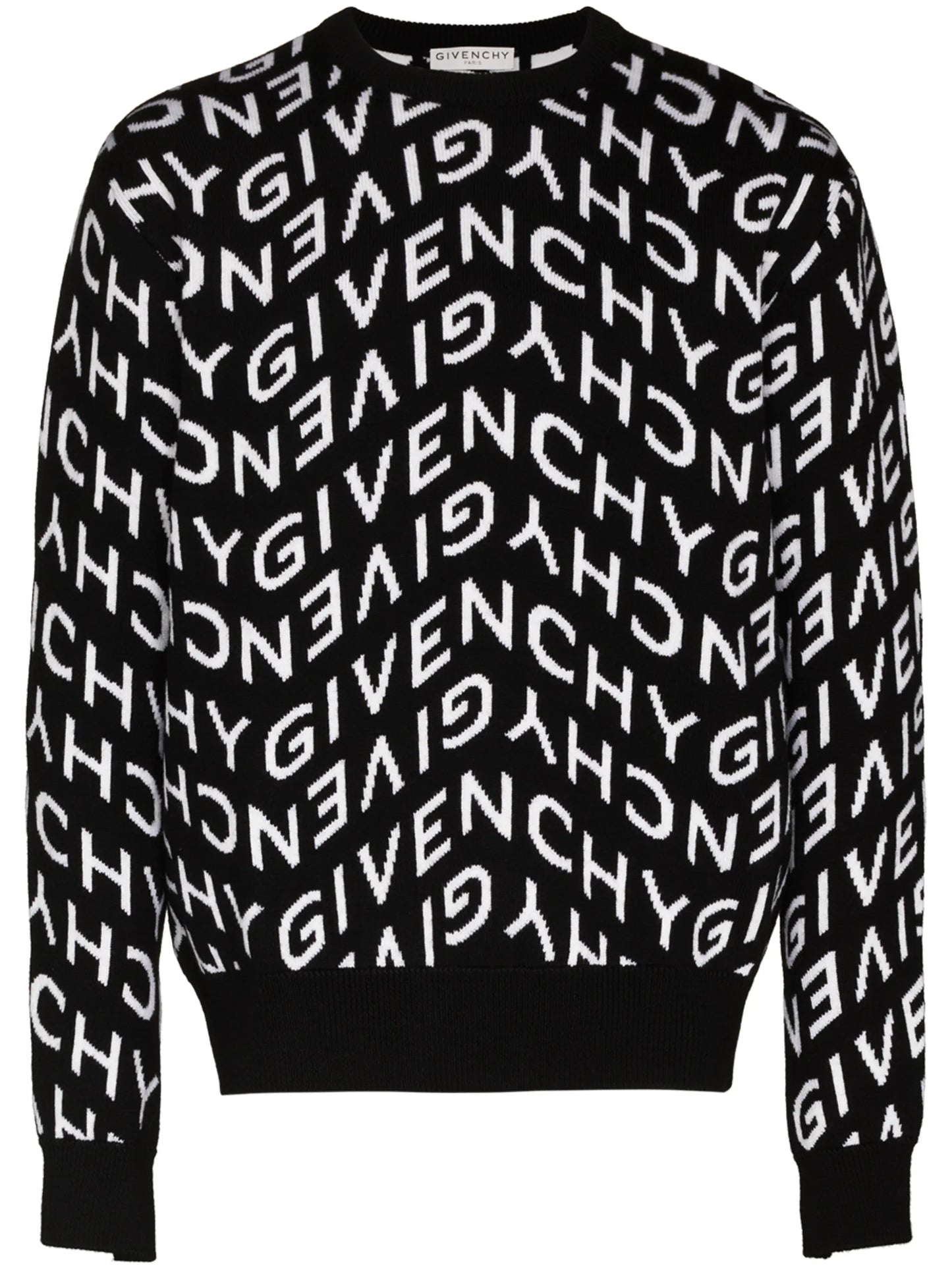 chevron-logo wool jumper