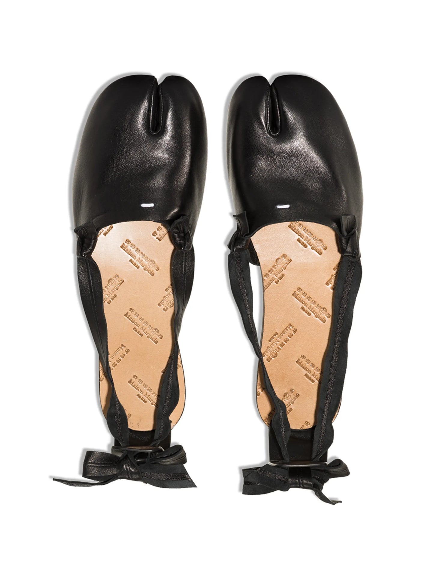 Tabi lace-up ballerina shoes