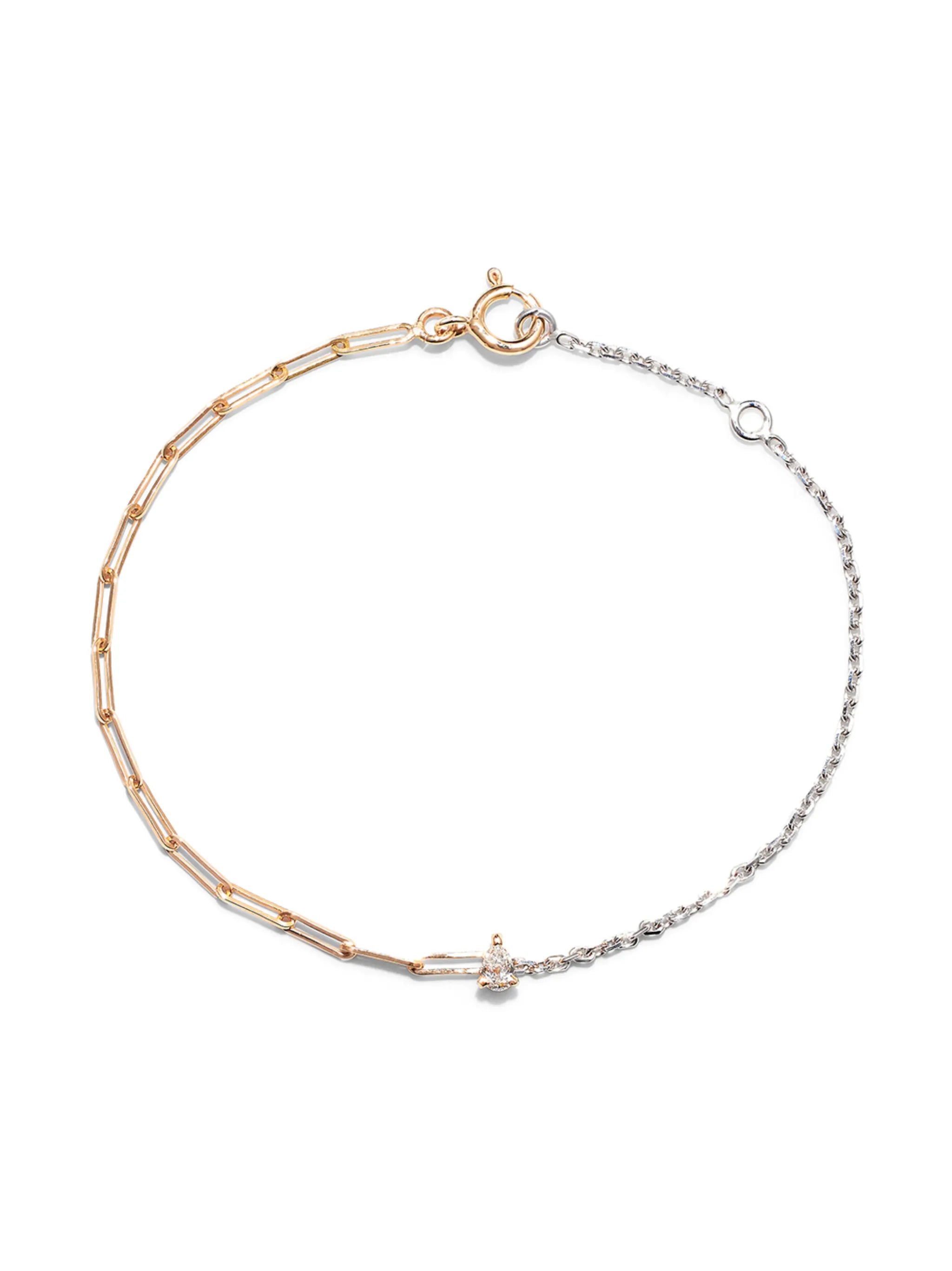 18kt gold Solitaire Diamant bracelet