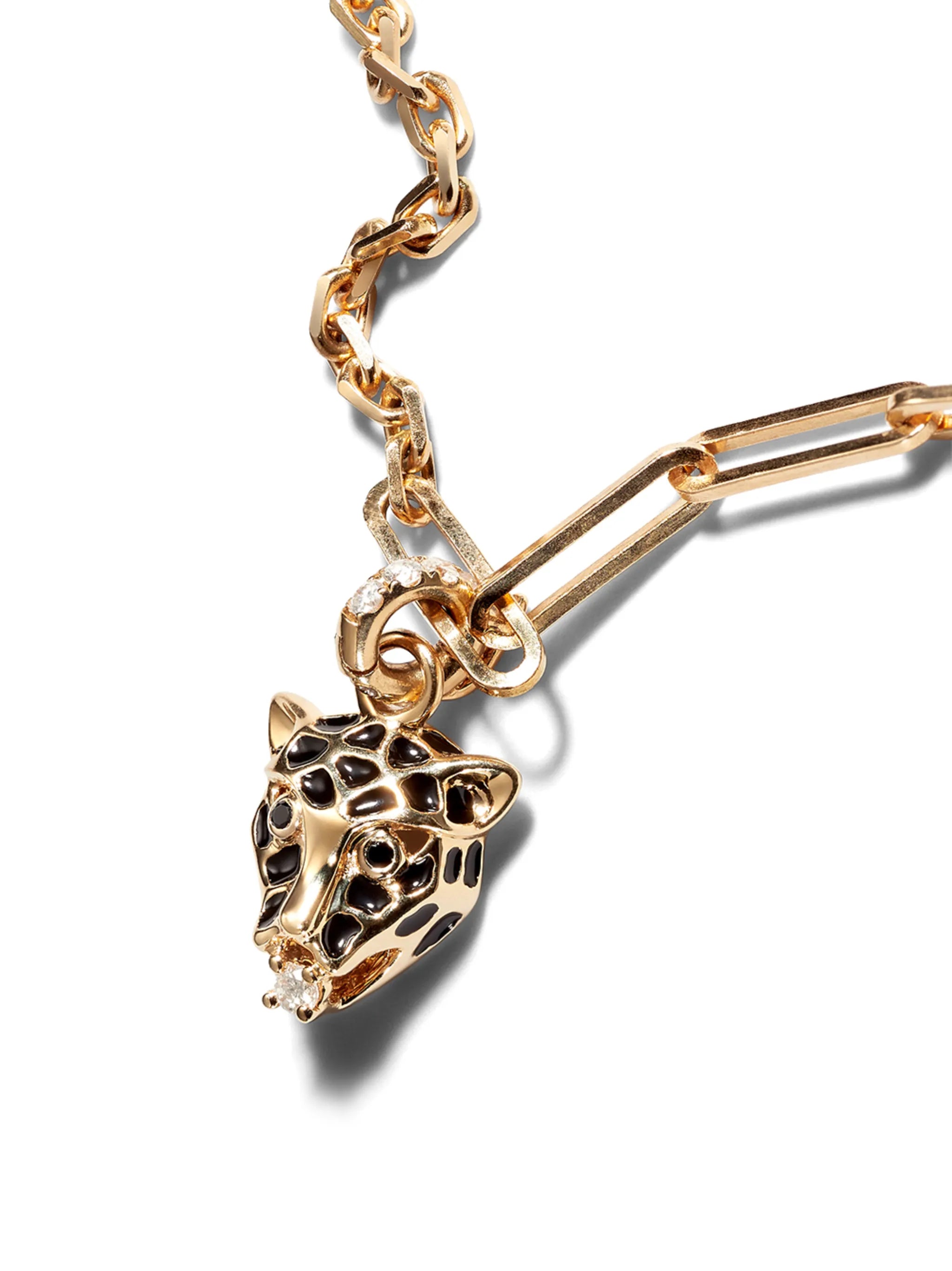 18K yellow gold Leo diamond bracelet