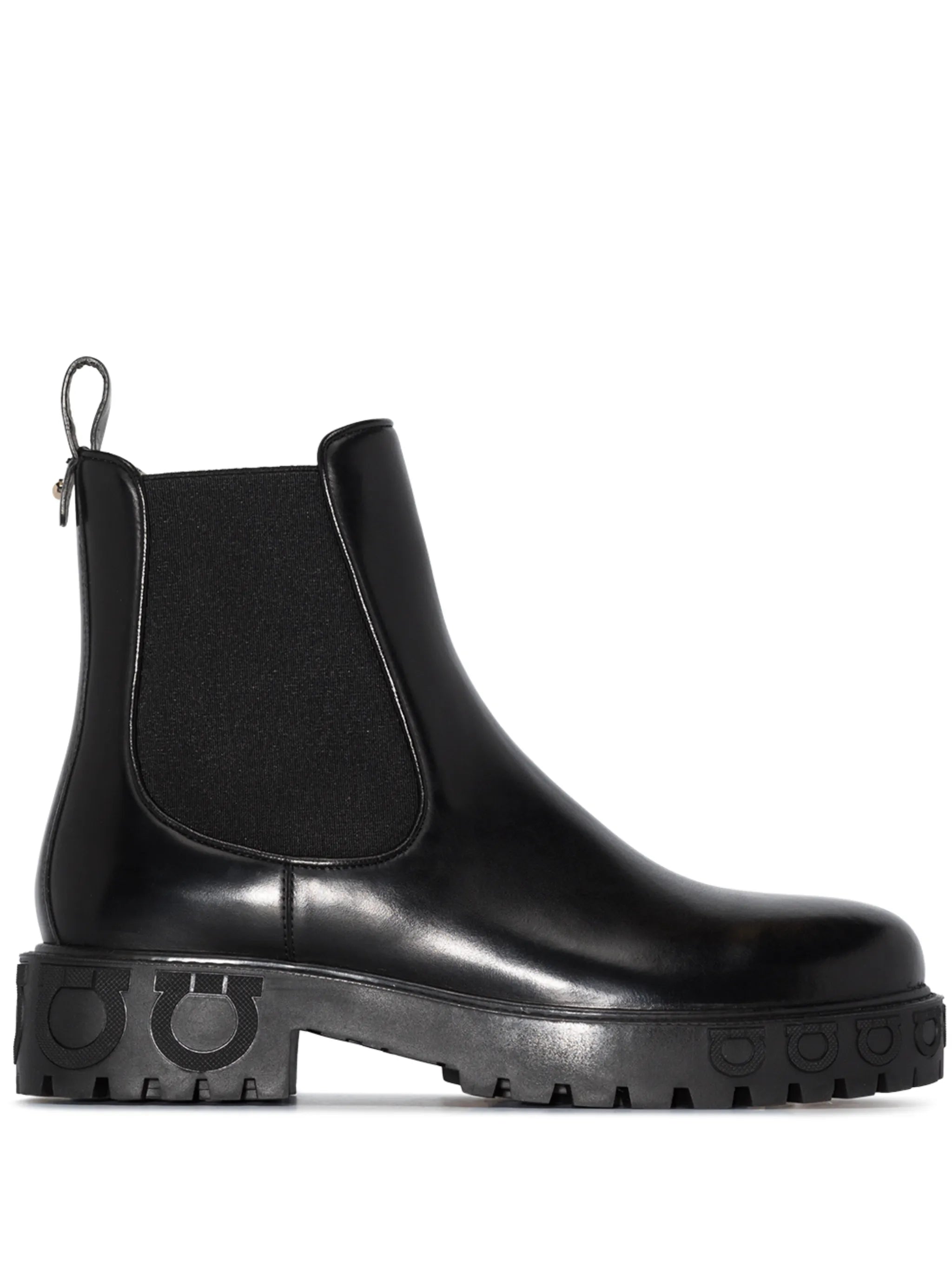 Gancini logo-detail Chelsea boots
