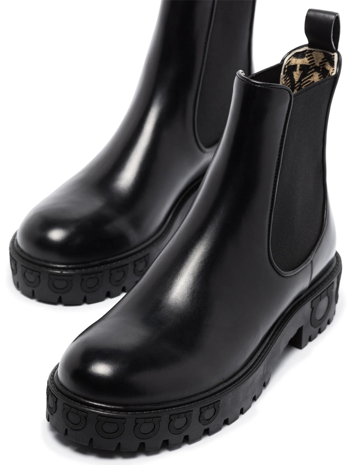 Gancini logo-detail Chelsea boots