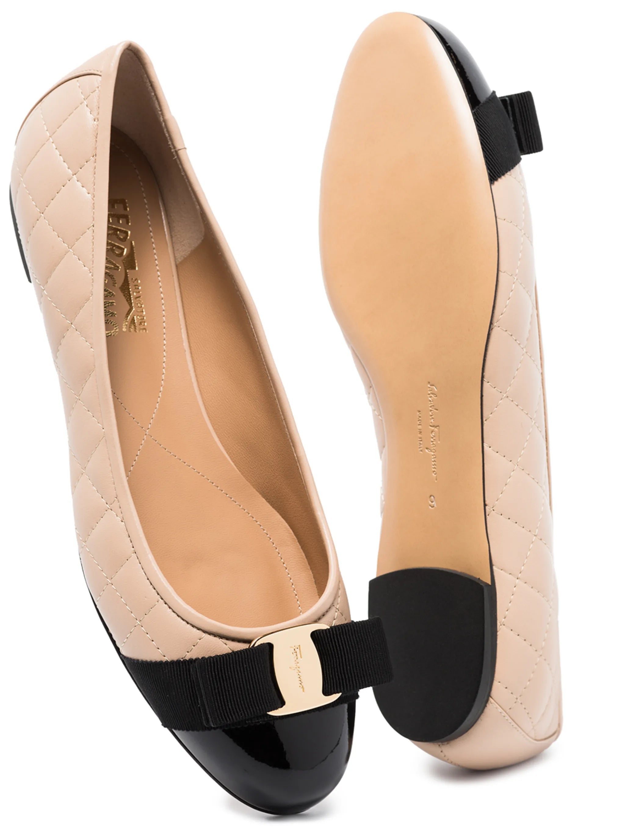 quilted ballerina shoes