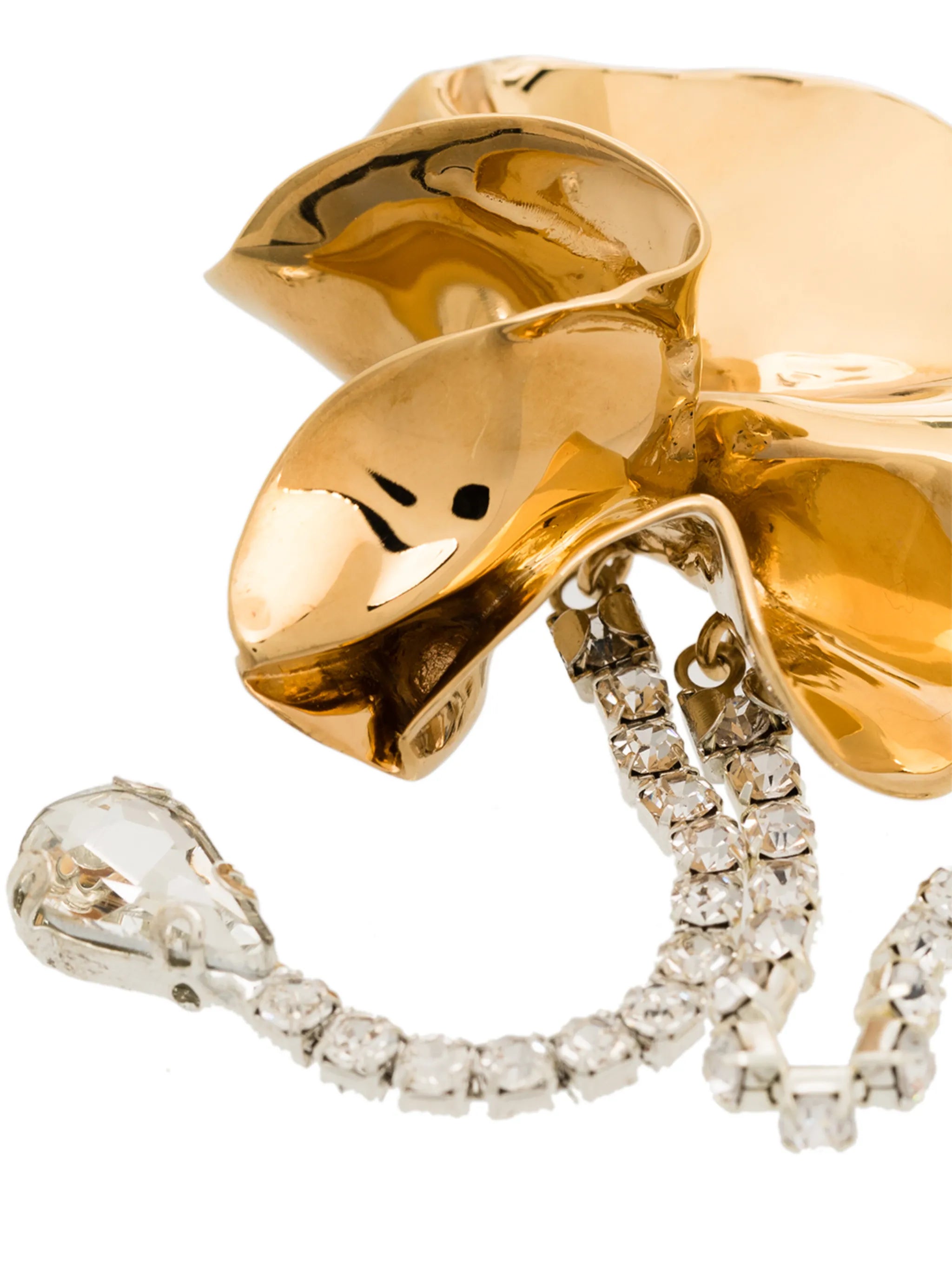 crystal drop statement earrings