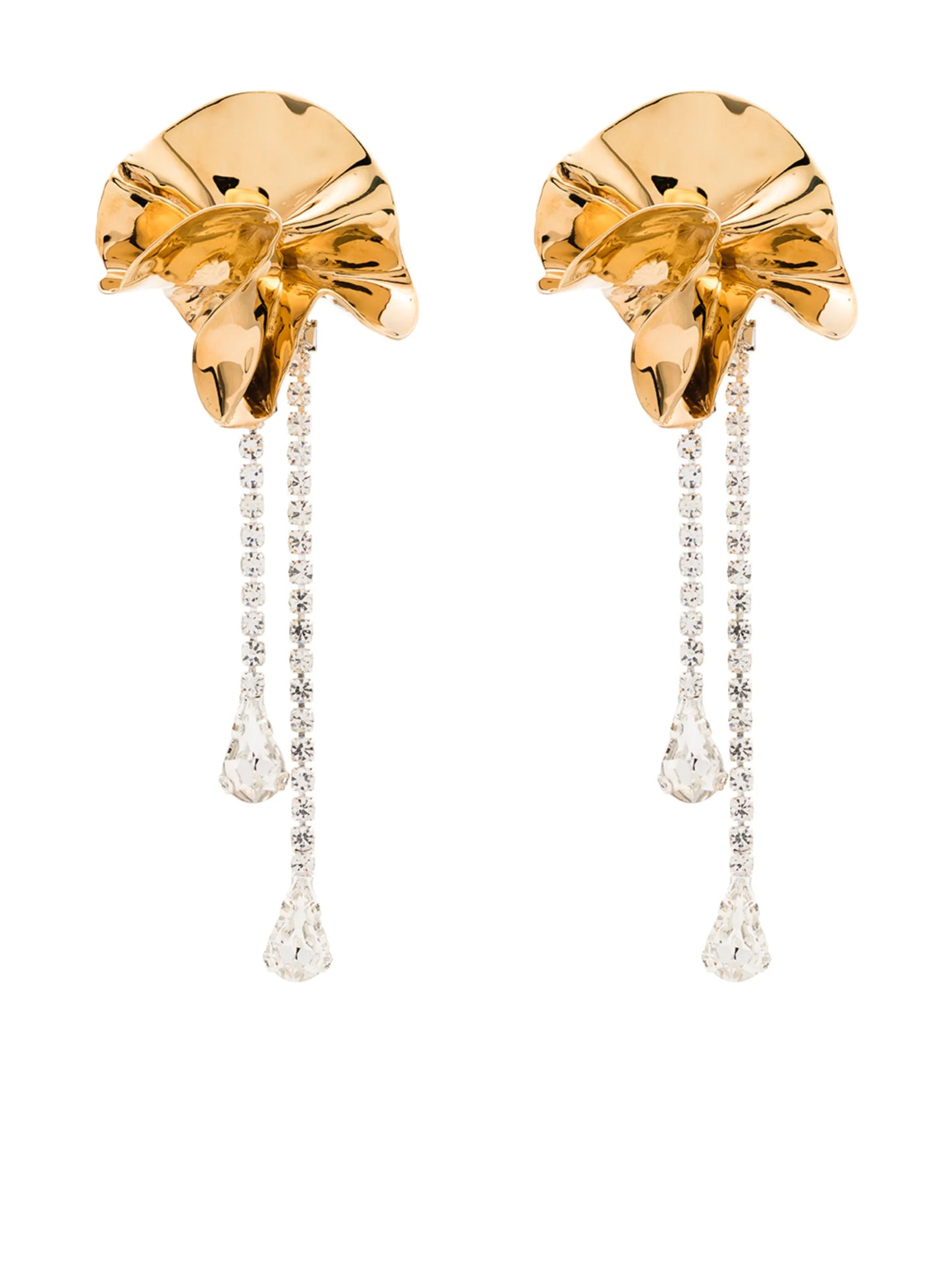 crystal drop statement earrings