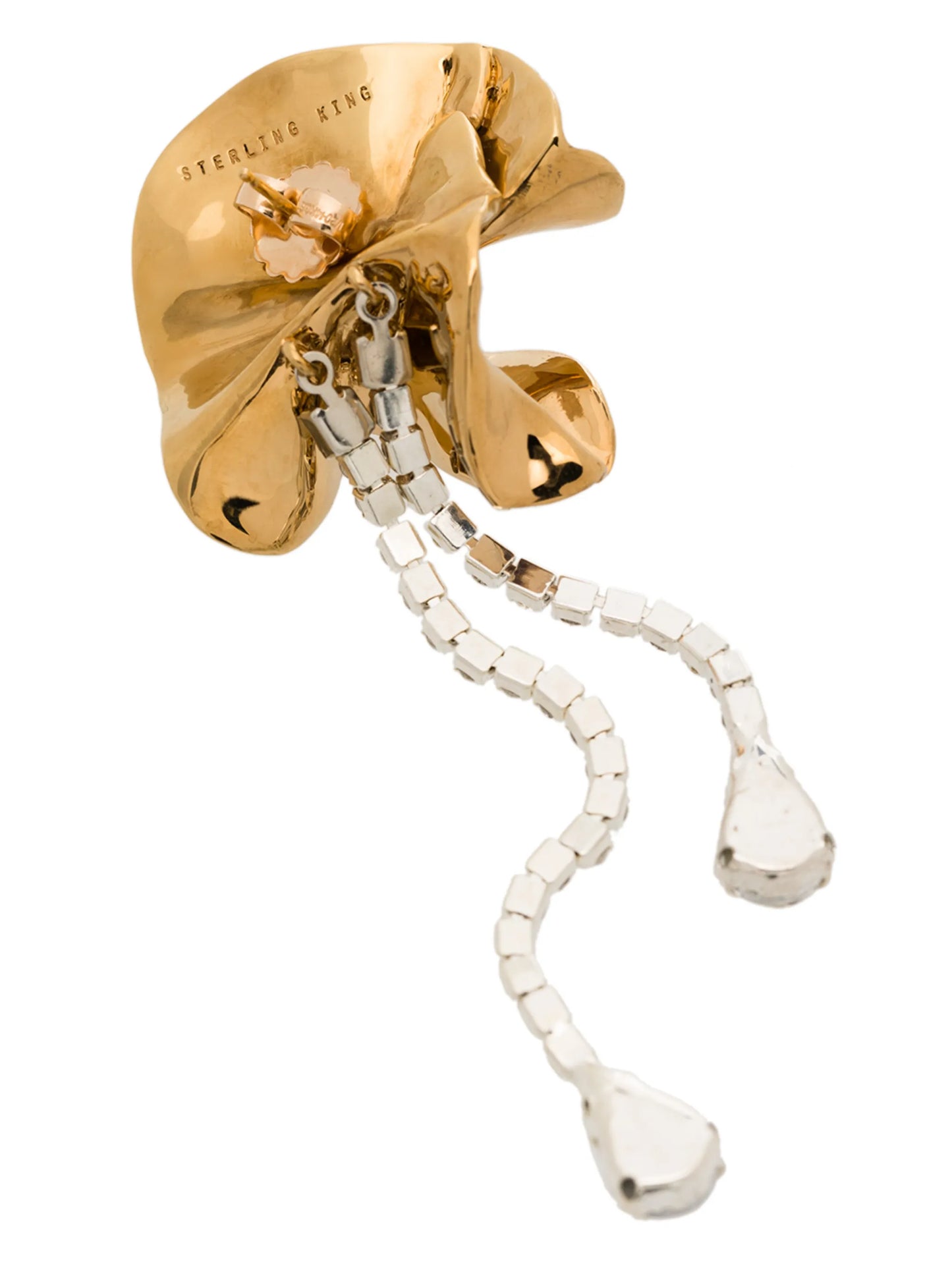 crystal drop statement earrings