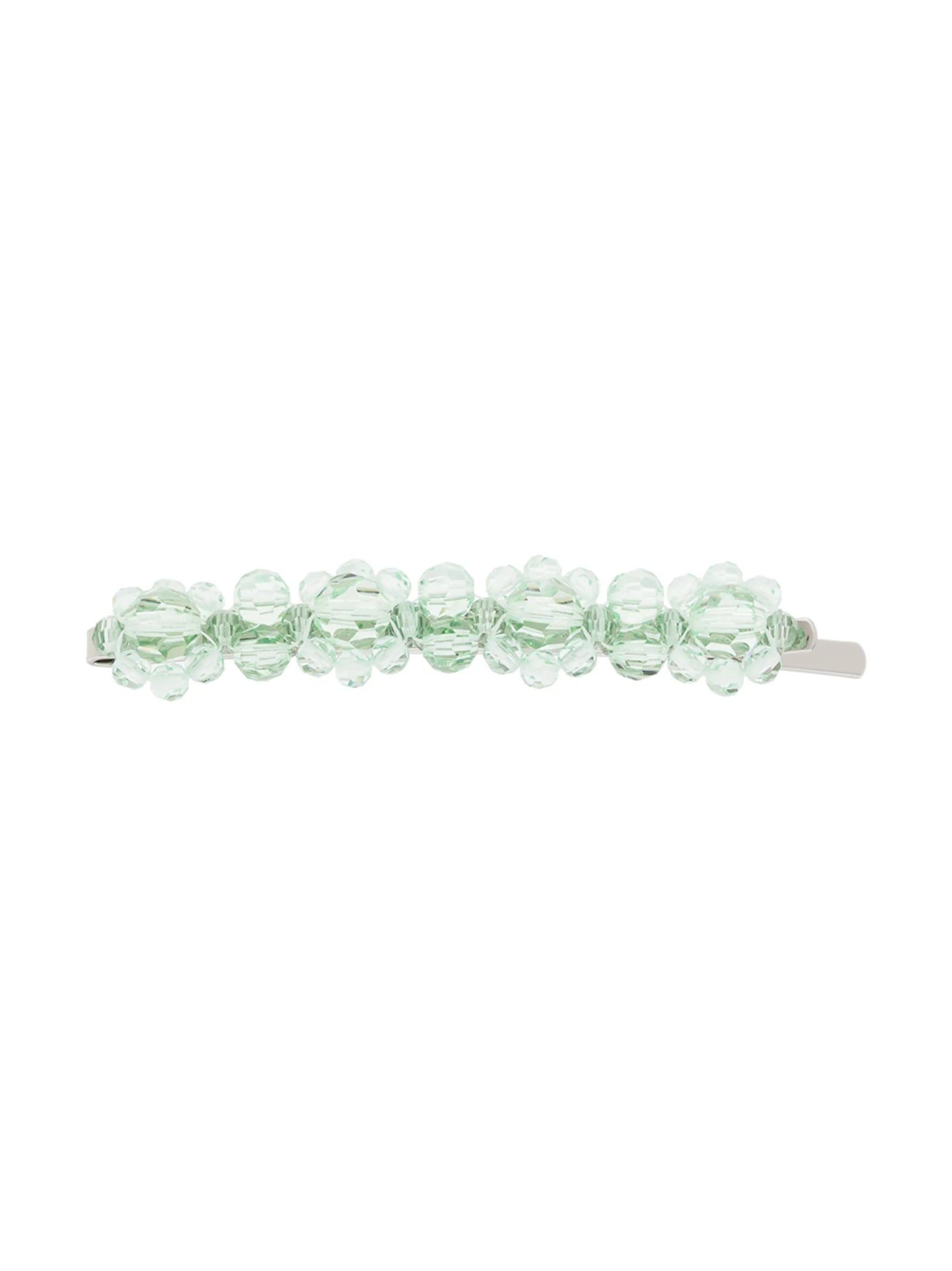 beaded flowers hair clip