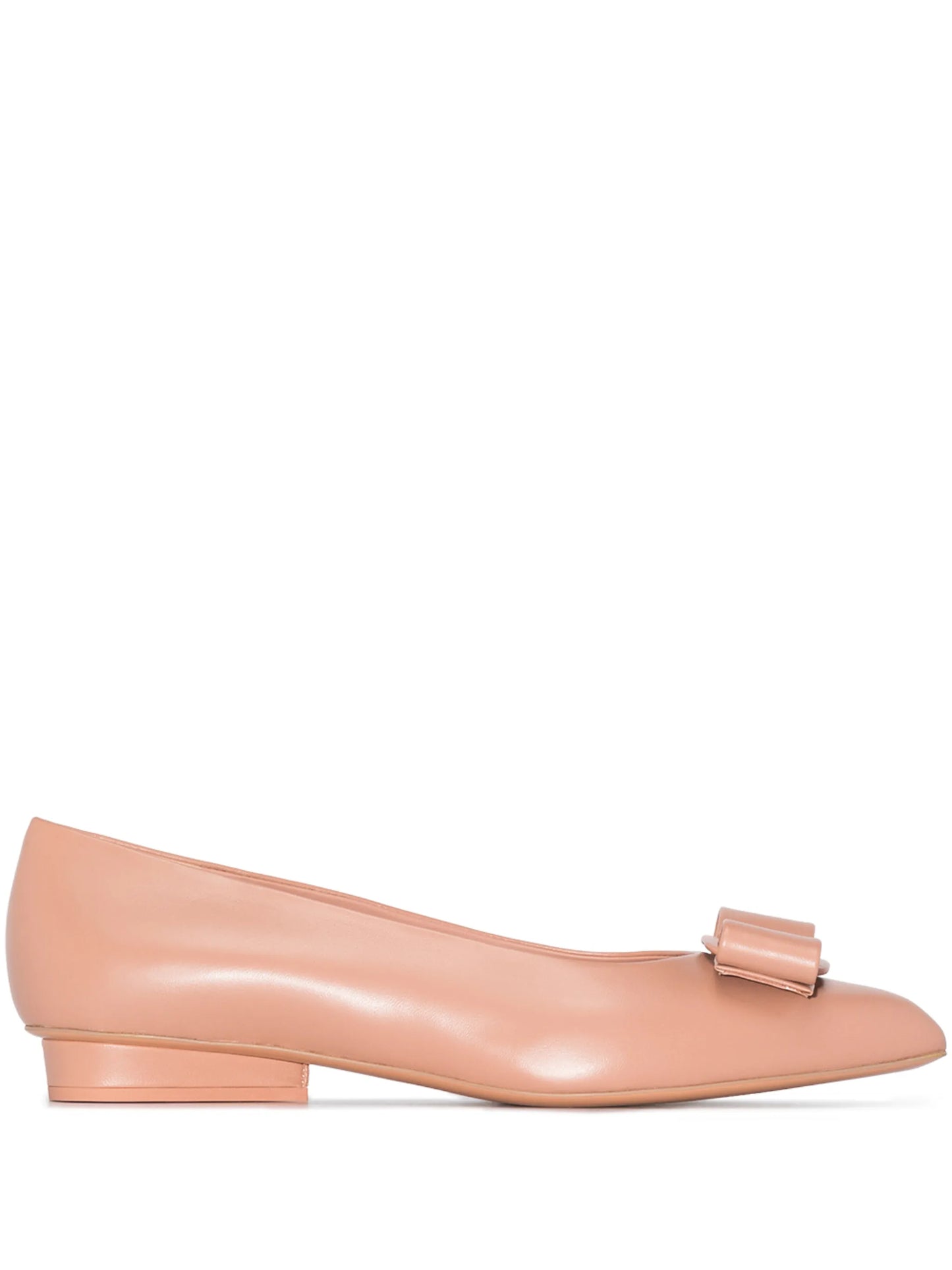 Viva 20mm bow-detail leather pumps
