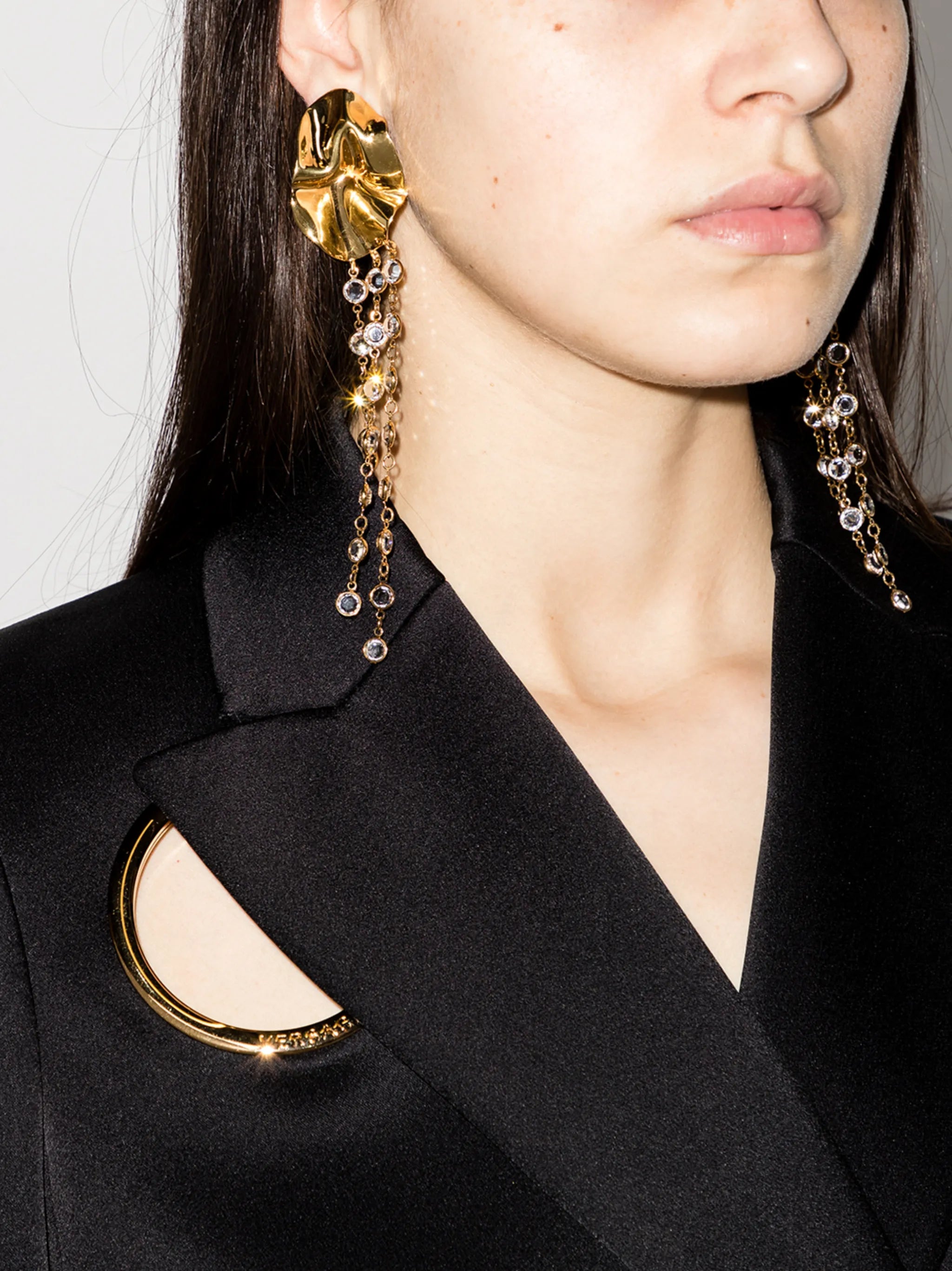 Swarovski crystal drop statement earrings