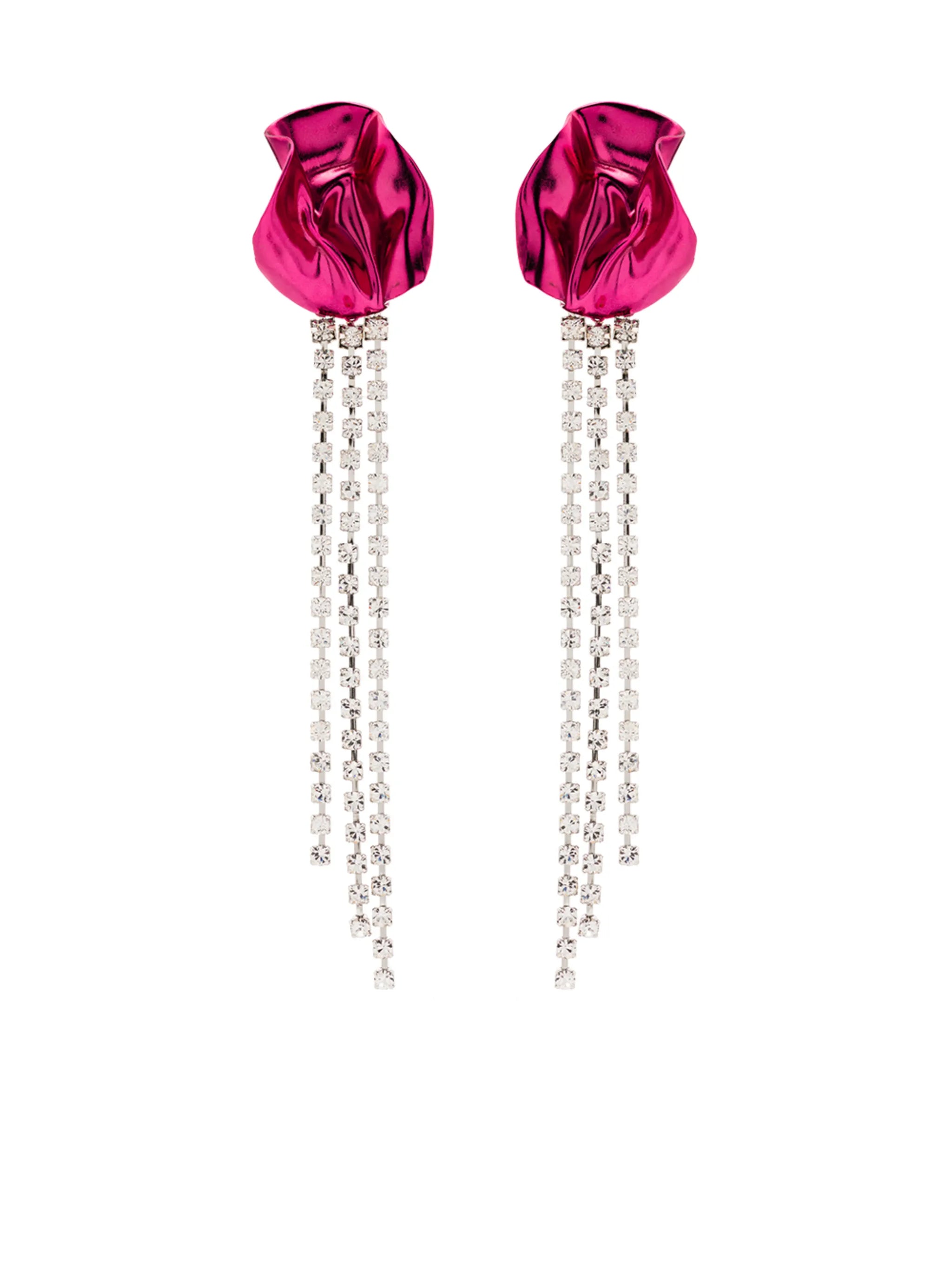 Georgia crystal-embellished drop earrings