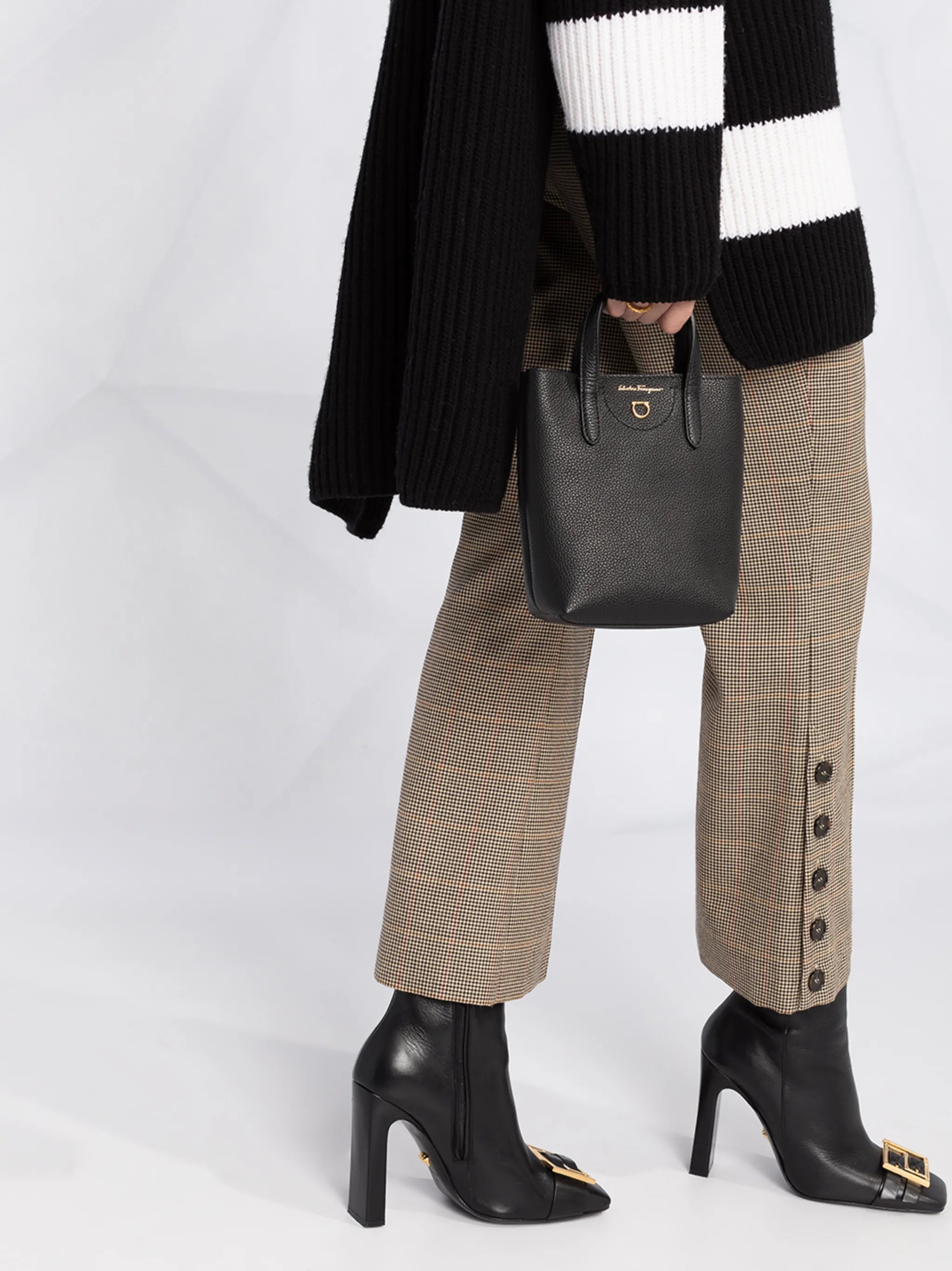 mini leather tote bag