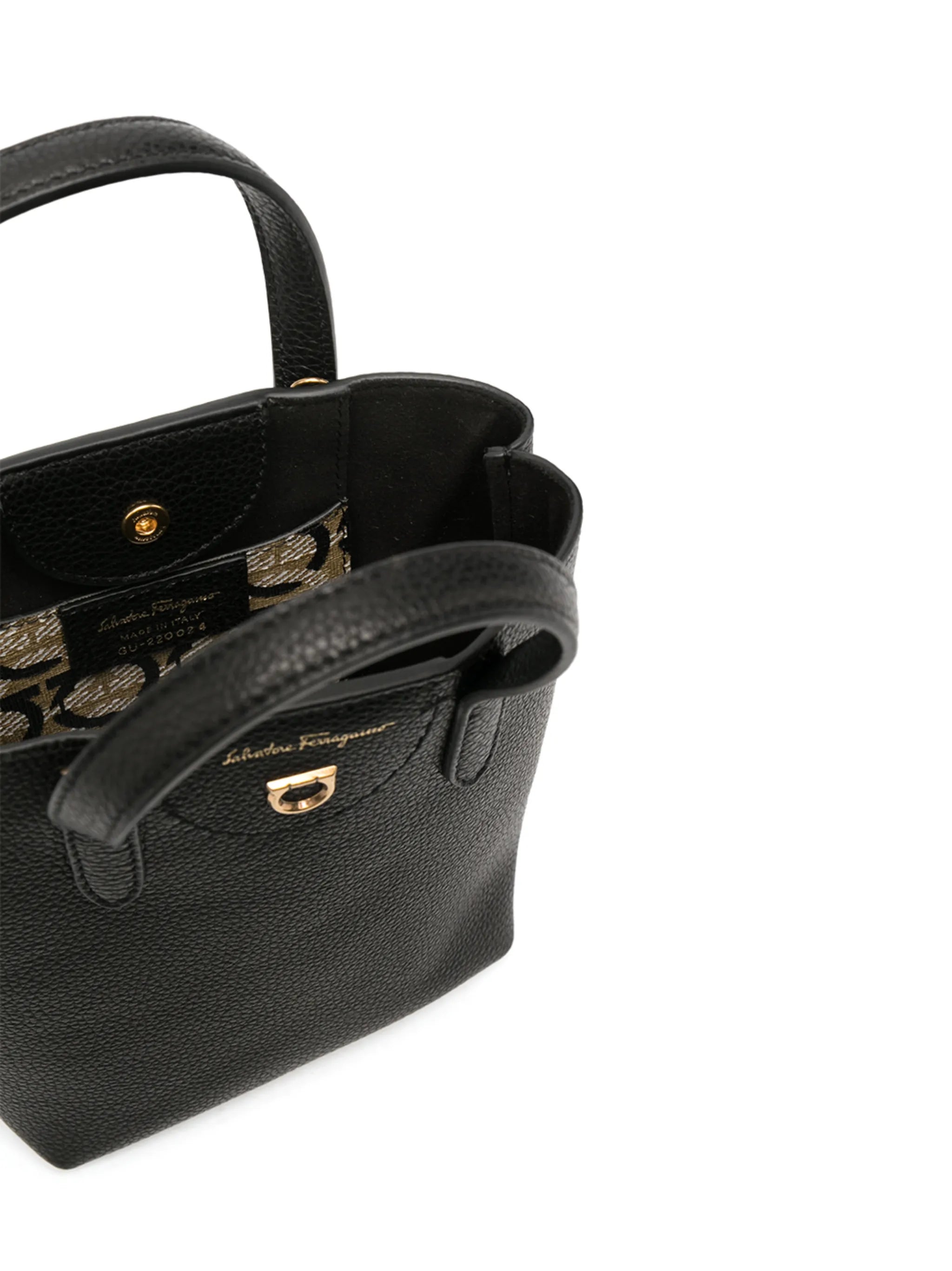 mini leather tote bag