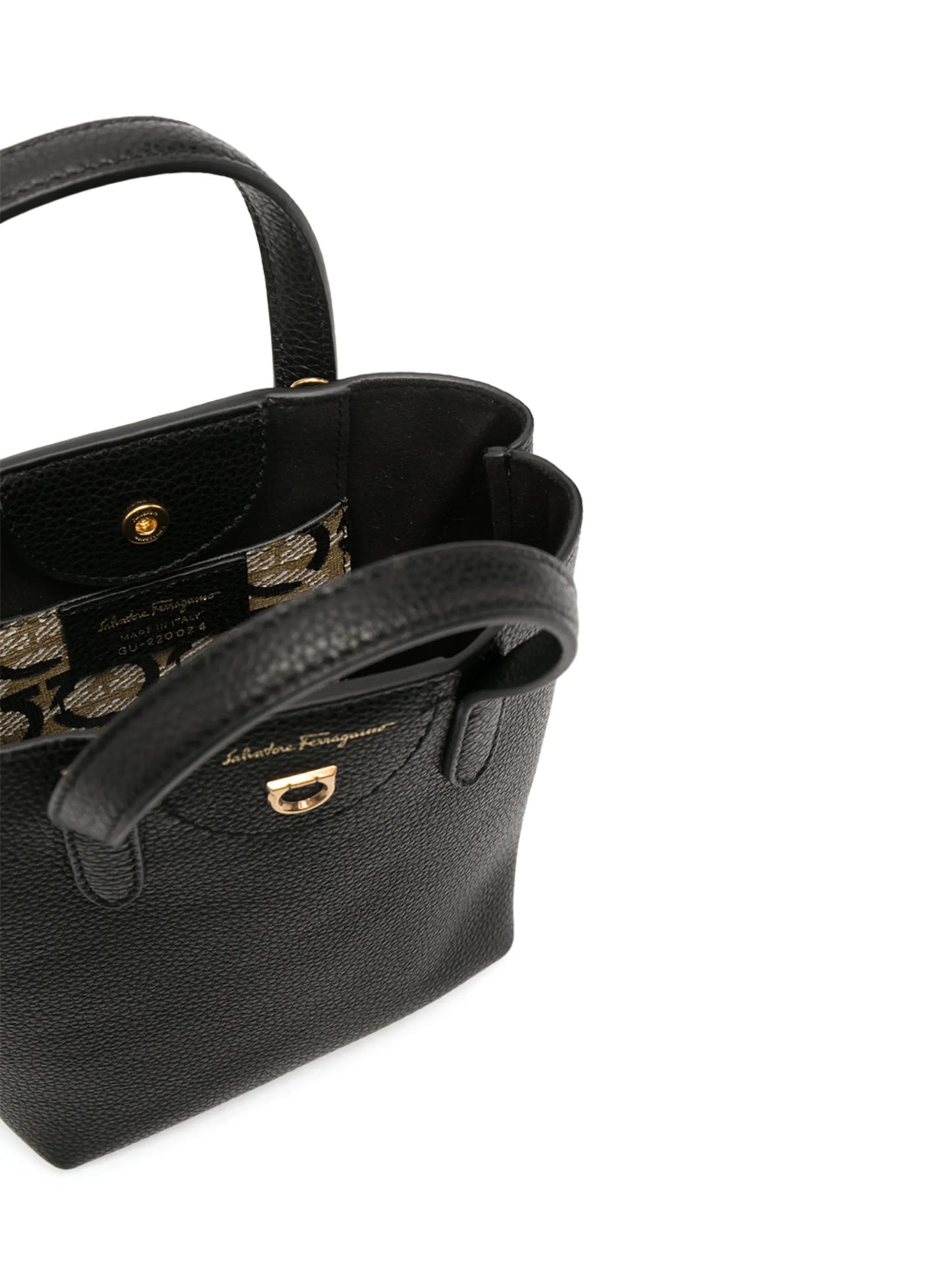 mini leather tote bag