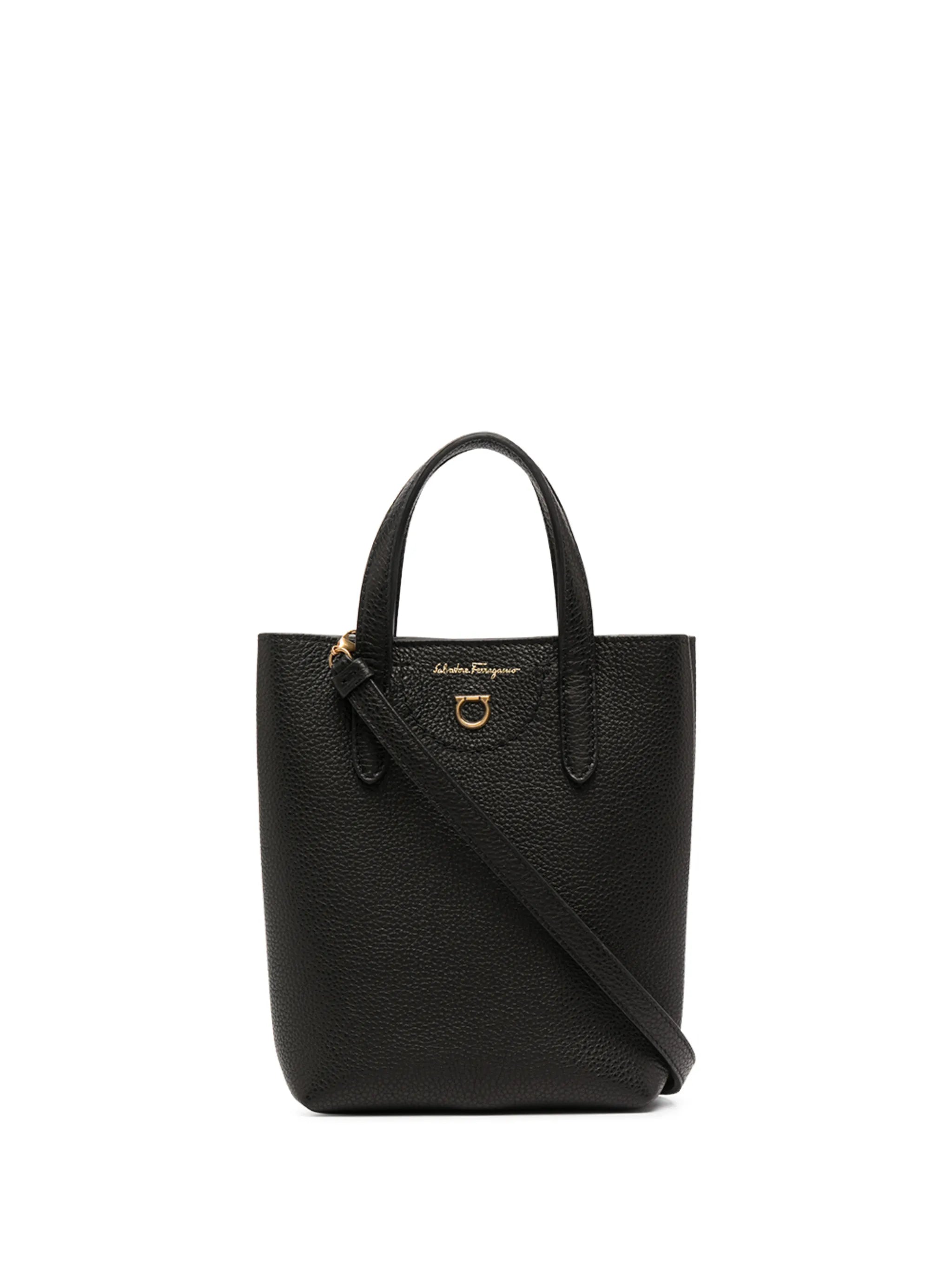 mini leather tote bag